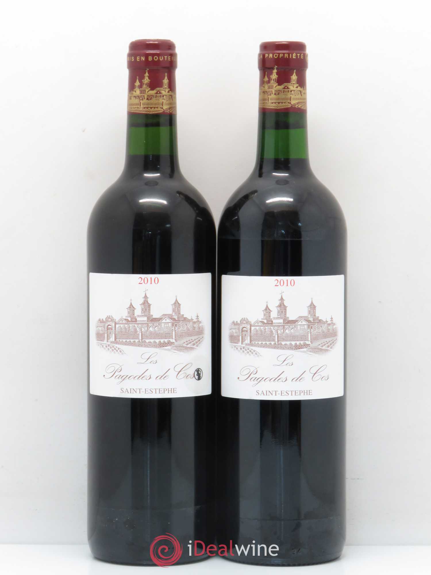 Les Pagodes de Cos Second Vin 2010 - Posten von 2 Flaschen - 0