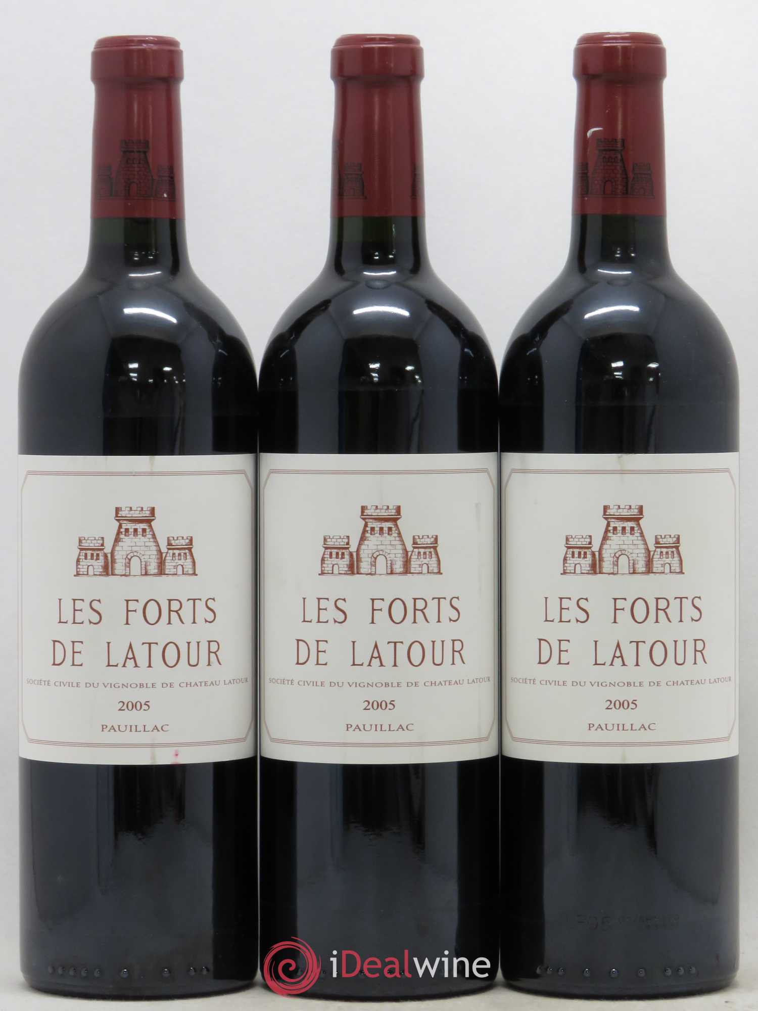 Les Forts de Latour Second Vin 2005 - Lot de 3 bouteilles - 0