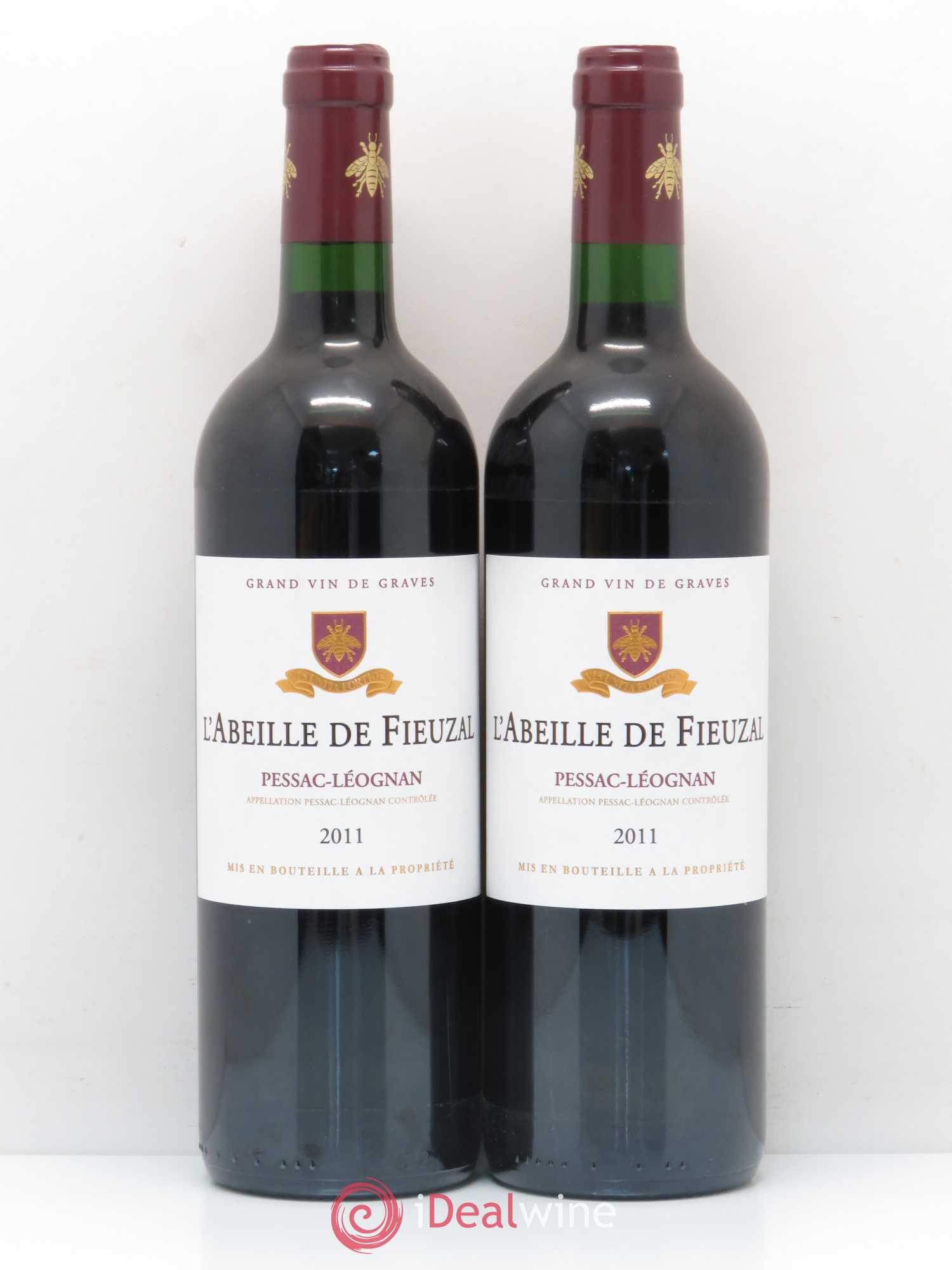 Abeille de Fieuzal (sans prix de réserve) 2011 - Lot de 2 bouteilles - 0
