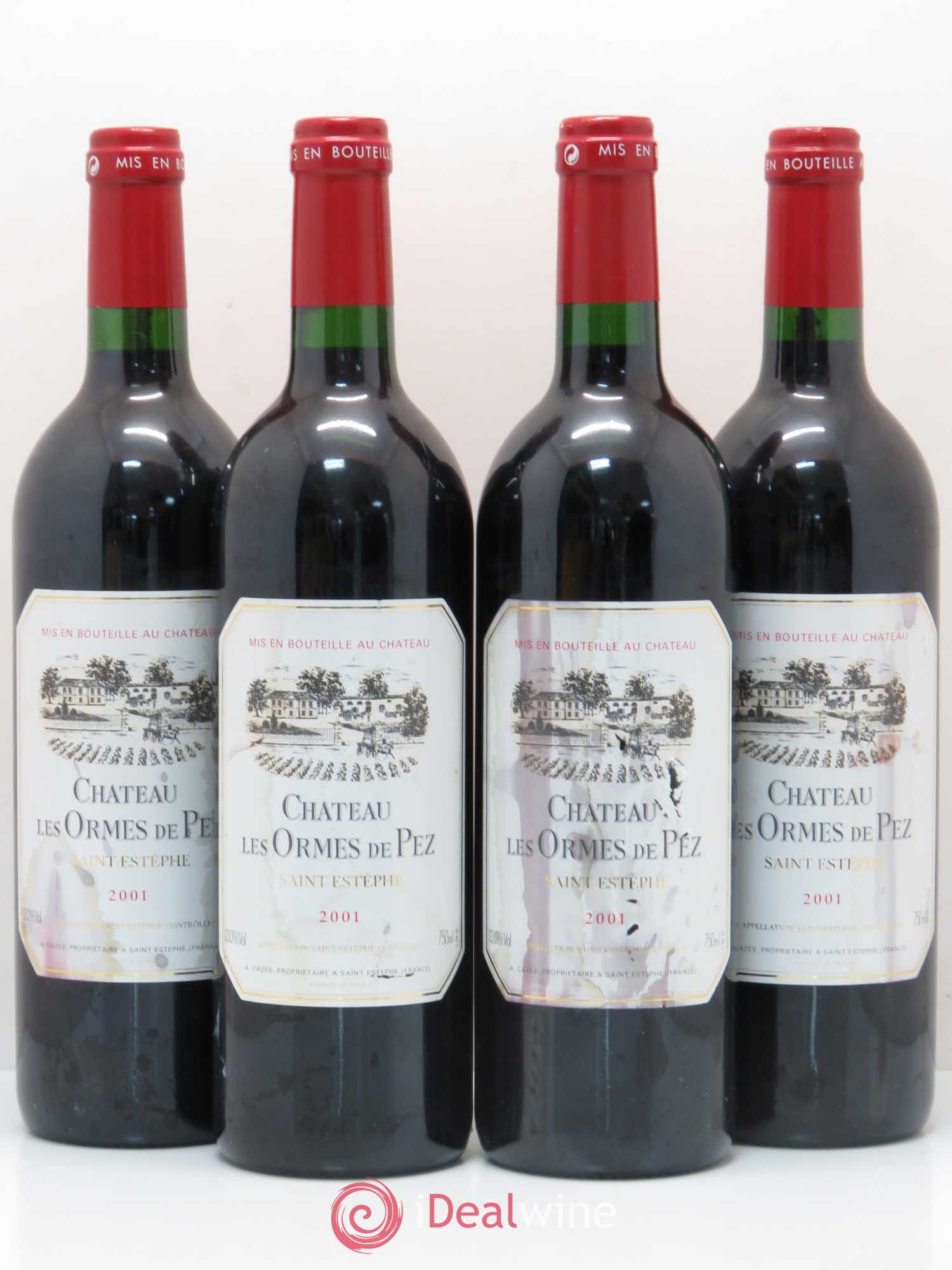 Château les Ormes de Pez 2001 - Lot de 4 bouteilles - 0