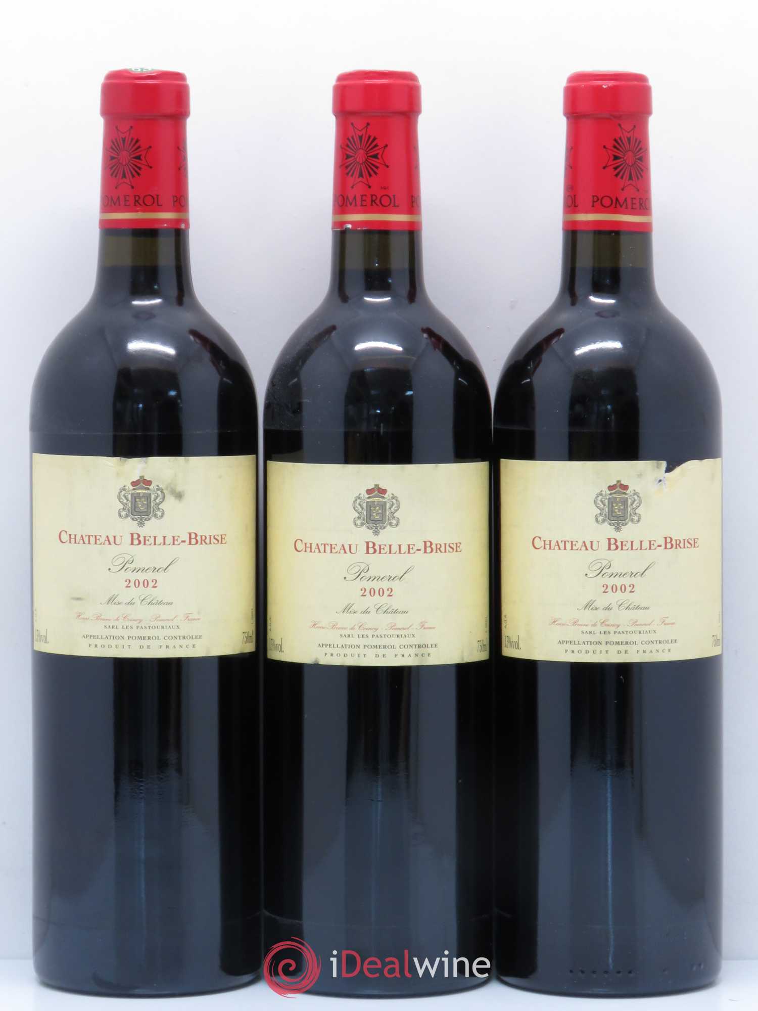 Château Belle-Brise (sans prix de réserve) 2002 - Lot de 3 bouteilles - 0