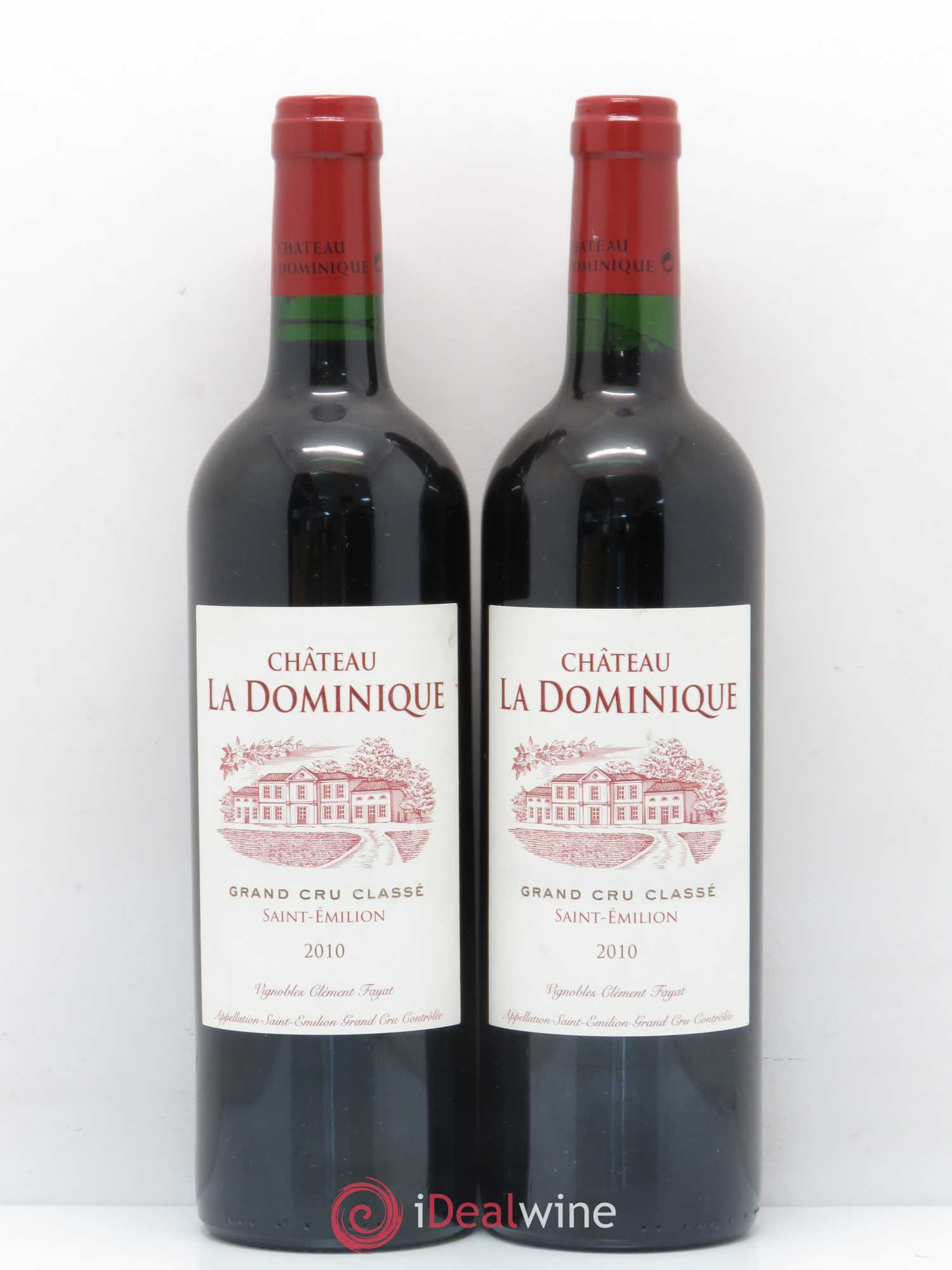 Château la Dominique Grand Cru Classé 2010 - Lot de 2 bouteilles - 0