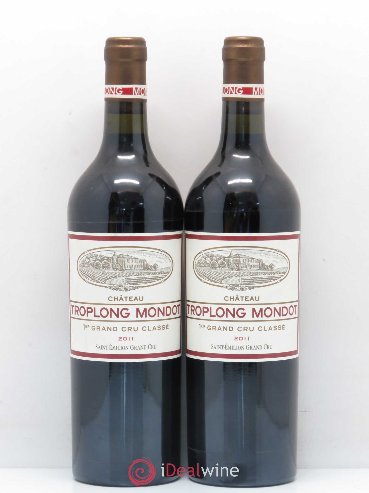 Château Troplong Mondot 1er Grand Cru Classé B 2011 - Lot de 2 bouteilles - 0