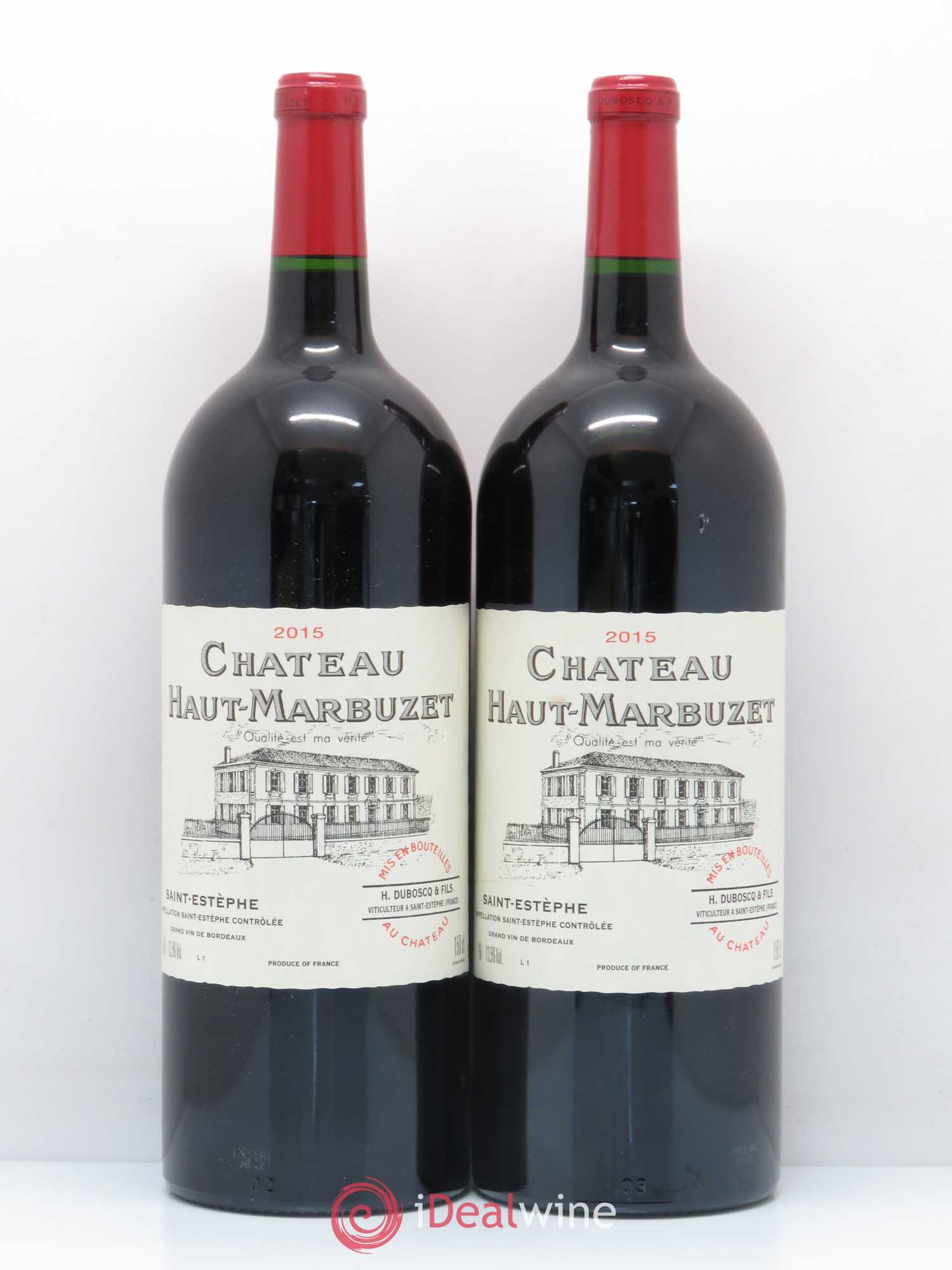 Château Haut Marbuzet 2015 - Lot de 2 magnums - 0