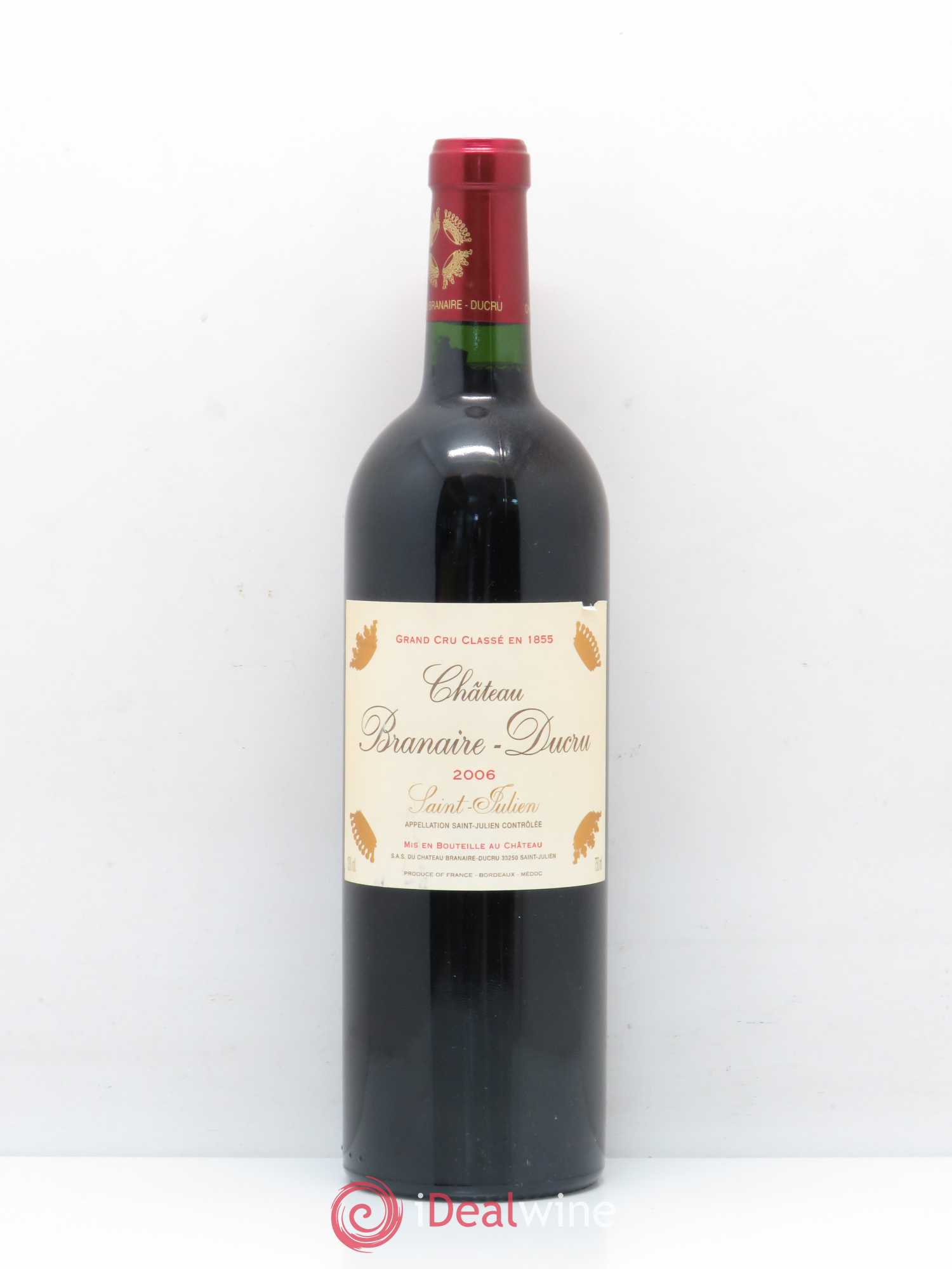 Château Branaire Ducru 4ème Grand Cru Classé 2006 - Lot de 1 bouteille - 0