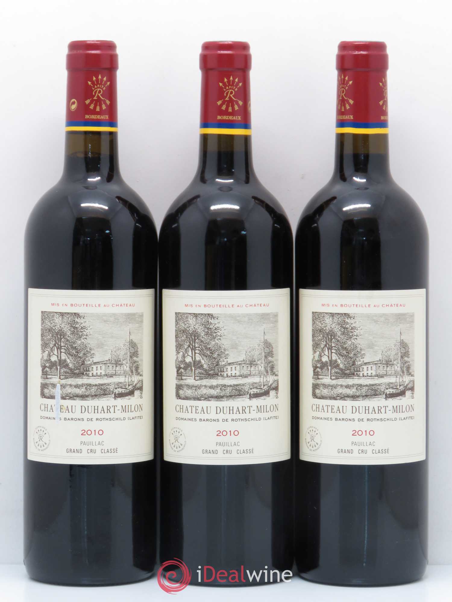 Château Duhart-Milon 4ème Grand Cru Classé 2010 - Lot de 3 bouteilles - 0
