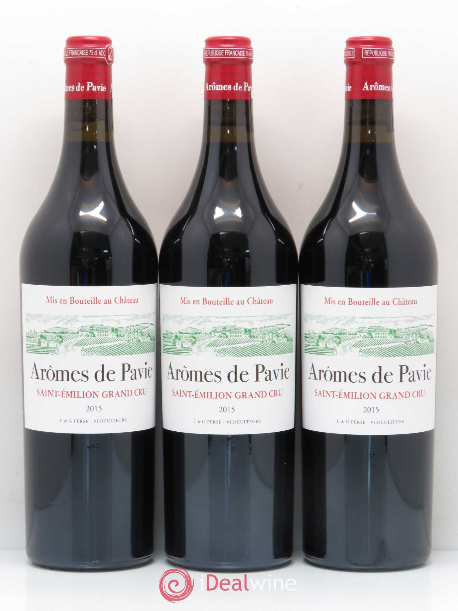Saint-Émilion Grand Cru Arômes de Pavie (sans prix de réserve) 2015 - Posten von 6 Flaschen - 2