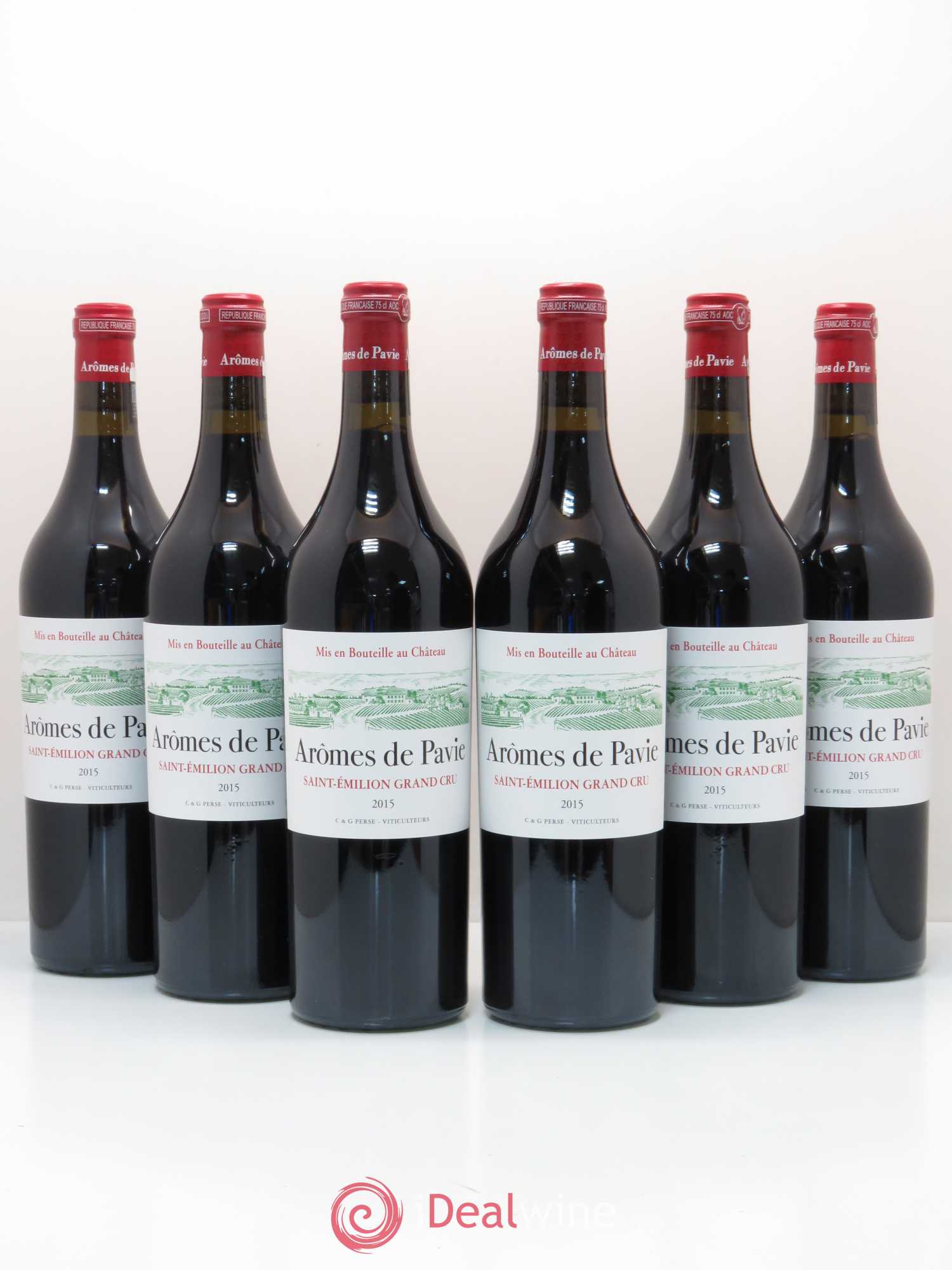 Saint-Émilion Grand Cru Arômes de Pavie (sans prix de réserve) 2015 - Posten von 6 Flaschen - 0