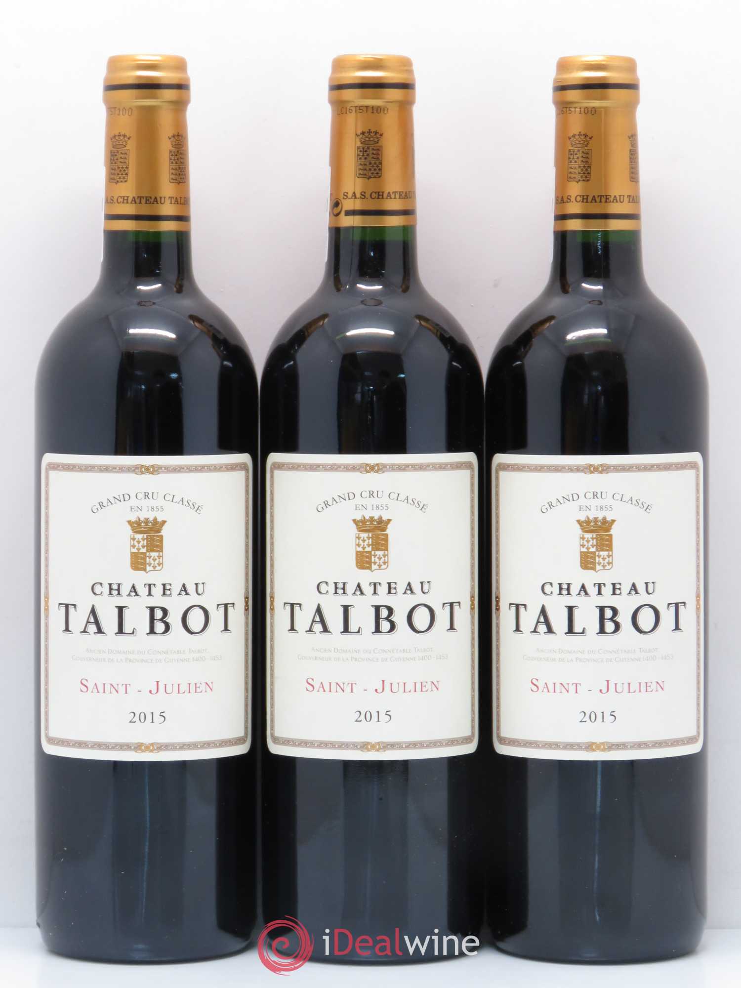 Château Talbot 4ème Grand Cru Classé 2015 - Lot de 6 bouteilles - 2