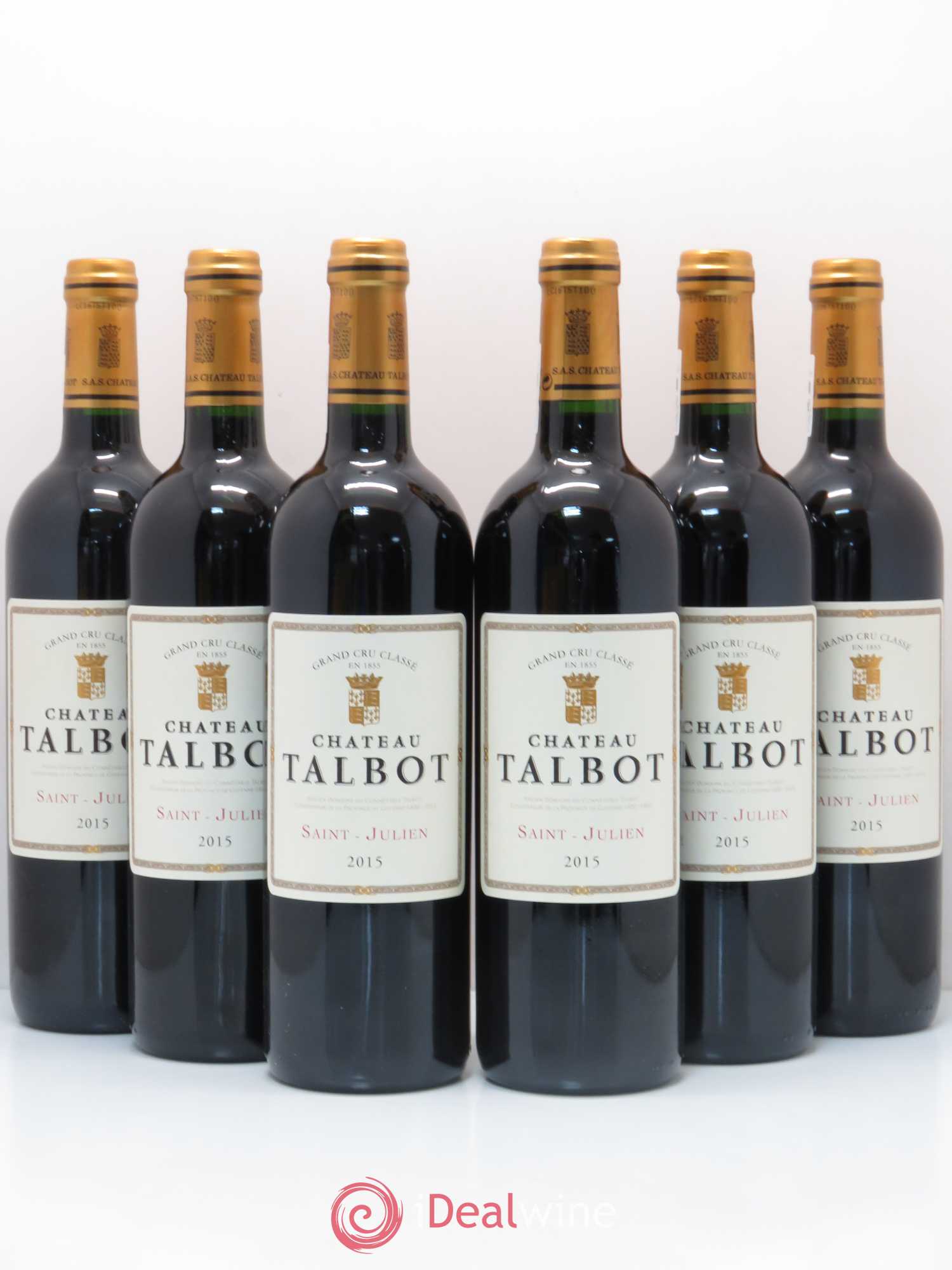 Château Talbot 4ème Grand Cru Classé 2015 - Lot de 6 bouteilles - 0