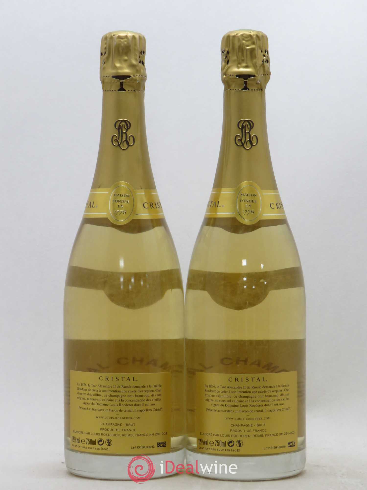 Cristal Louis Roederer 2009 - Lot de 2 bouteilles - 1