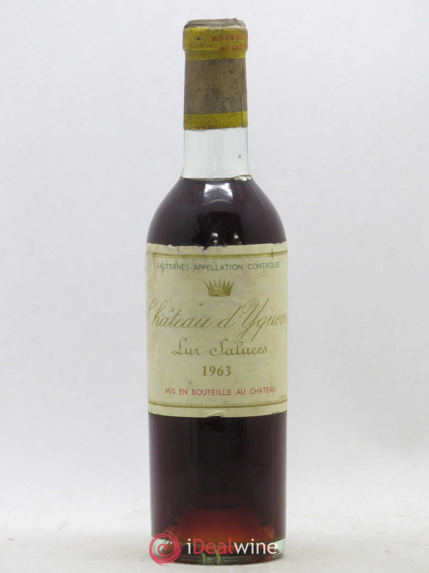 Château d' Yquem 1er Cru Classé Supérieur (senza prezzo di riserva) 1963 - Lotto di 1 mezza bottiglia - 0