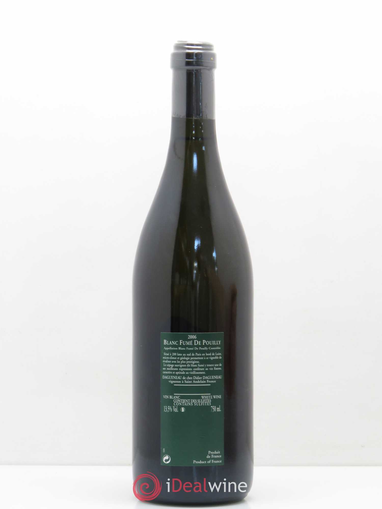 Vin de France (anciennement Pouilly-Fumé) Silex Dagueneau (Domaine Didier - Louis-Benjamin) 2006 - Lot de 1 bouteille - 1