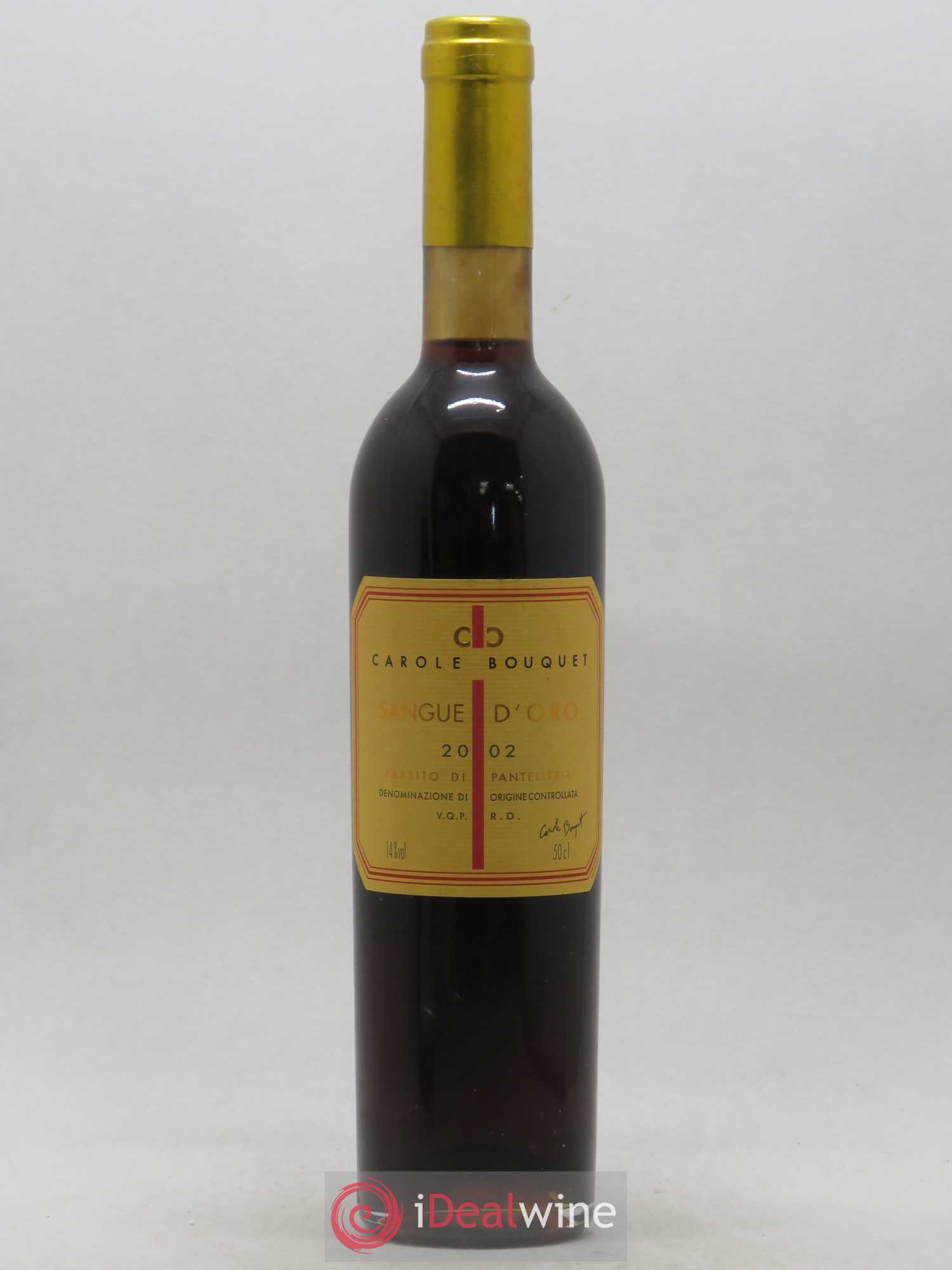 Passito di Pantelleria DOC Sangue d'Oro Carole Bouquet 50 cl 2002 - Lotto di 1 bottiglia - 0