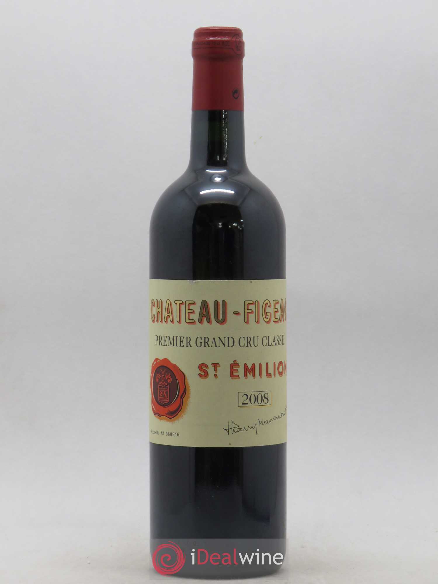 Château Figeac 1er Grand Cru Classé A 2008 - Lot de 1 bouteille - 0