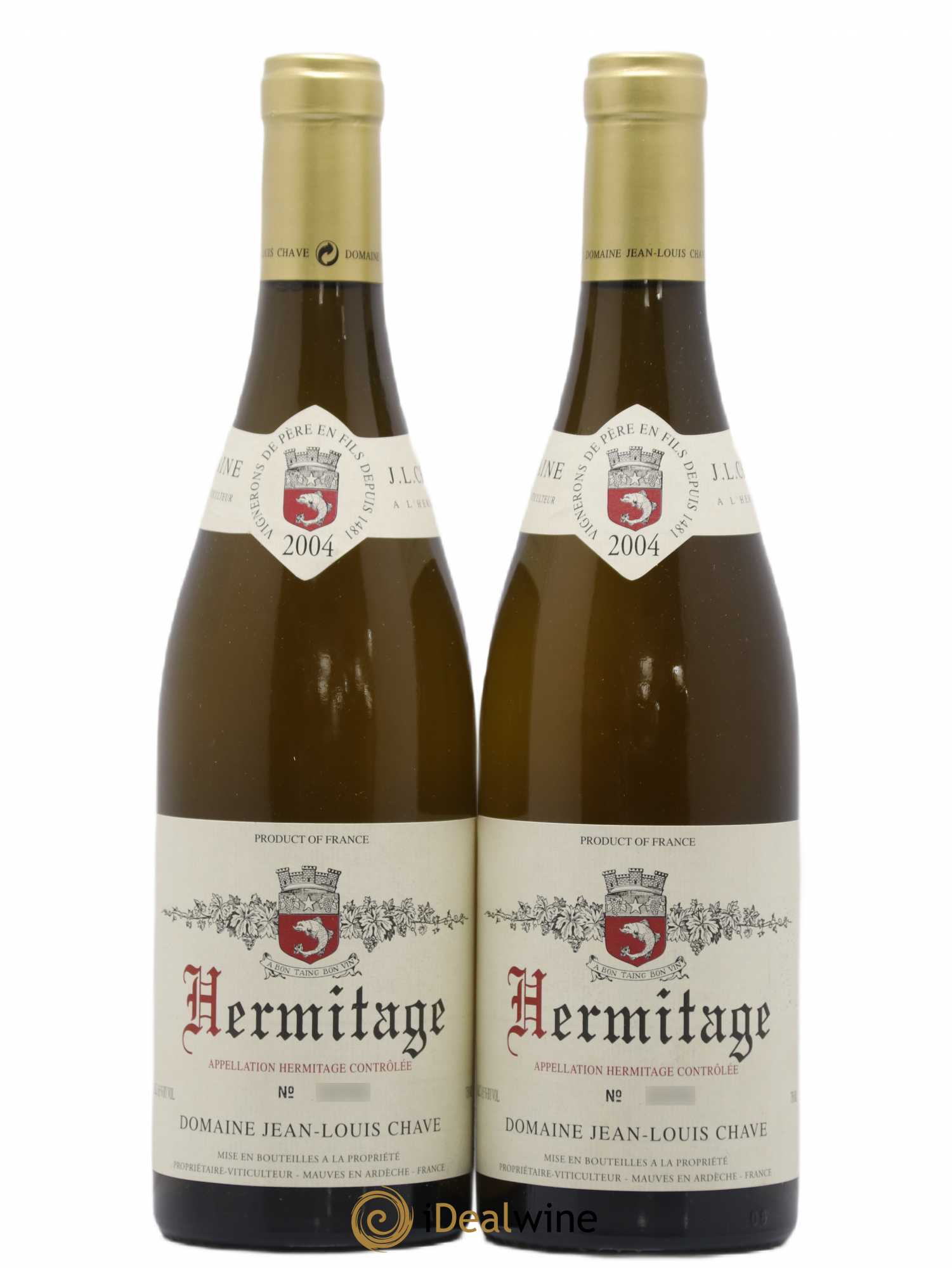 Hermitage Jean-Louis Chave 2004 - Lot de 2 bouteilles - 0