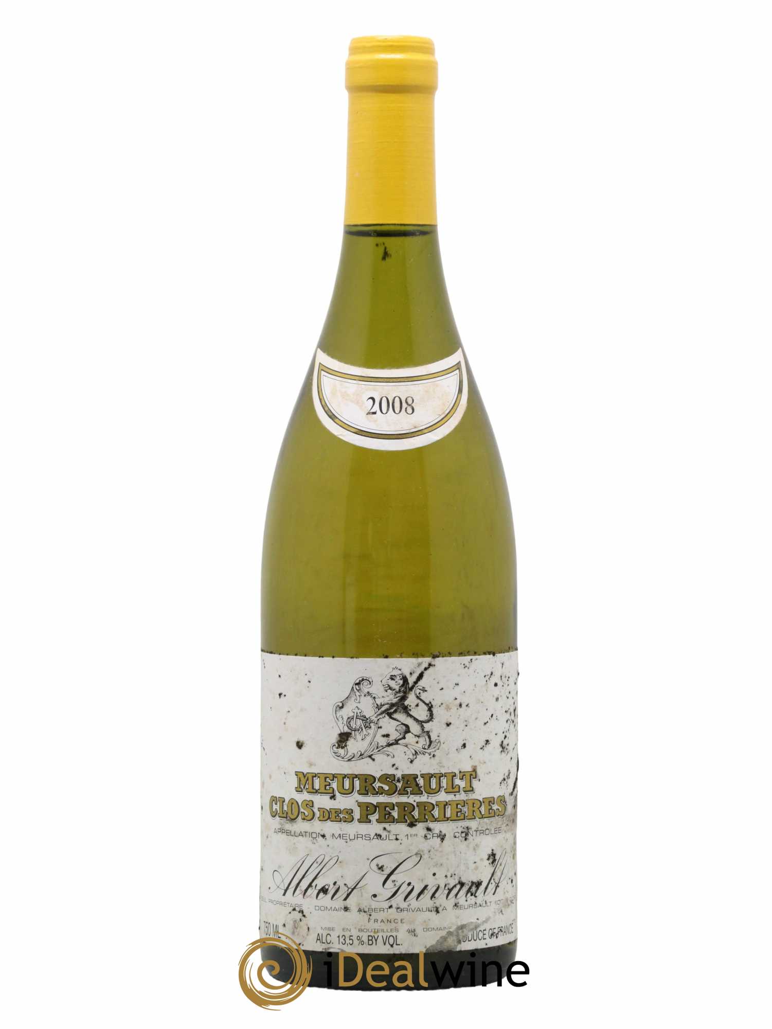Meursault 1er Cru Clos des Perrières Monopole Albert Grivault 2008 - Lot de 1 bouteille - 0