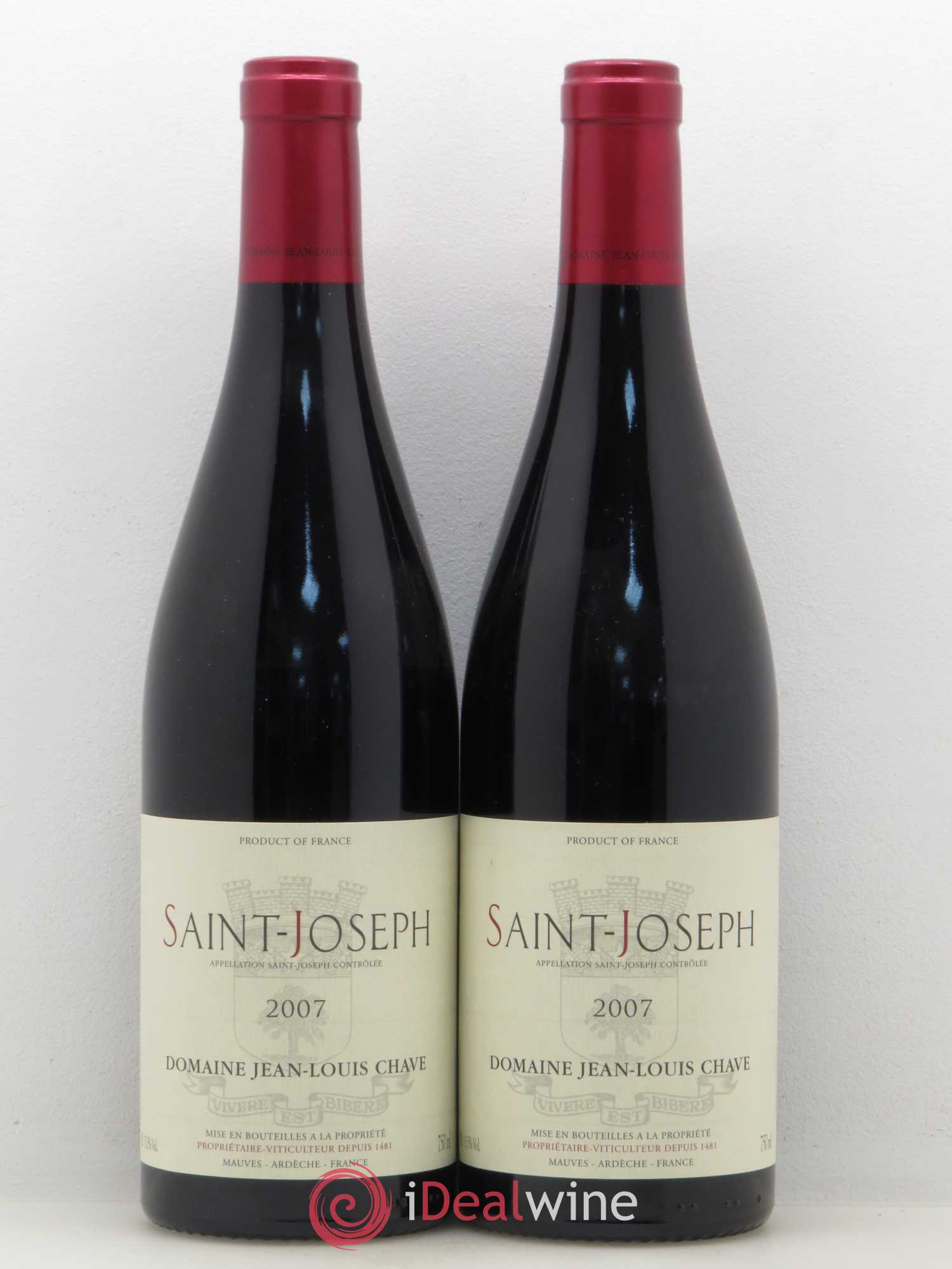 Saint-Joseph Jean-Louis Chave 2007 - Lot de 2 bouteilles - 0