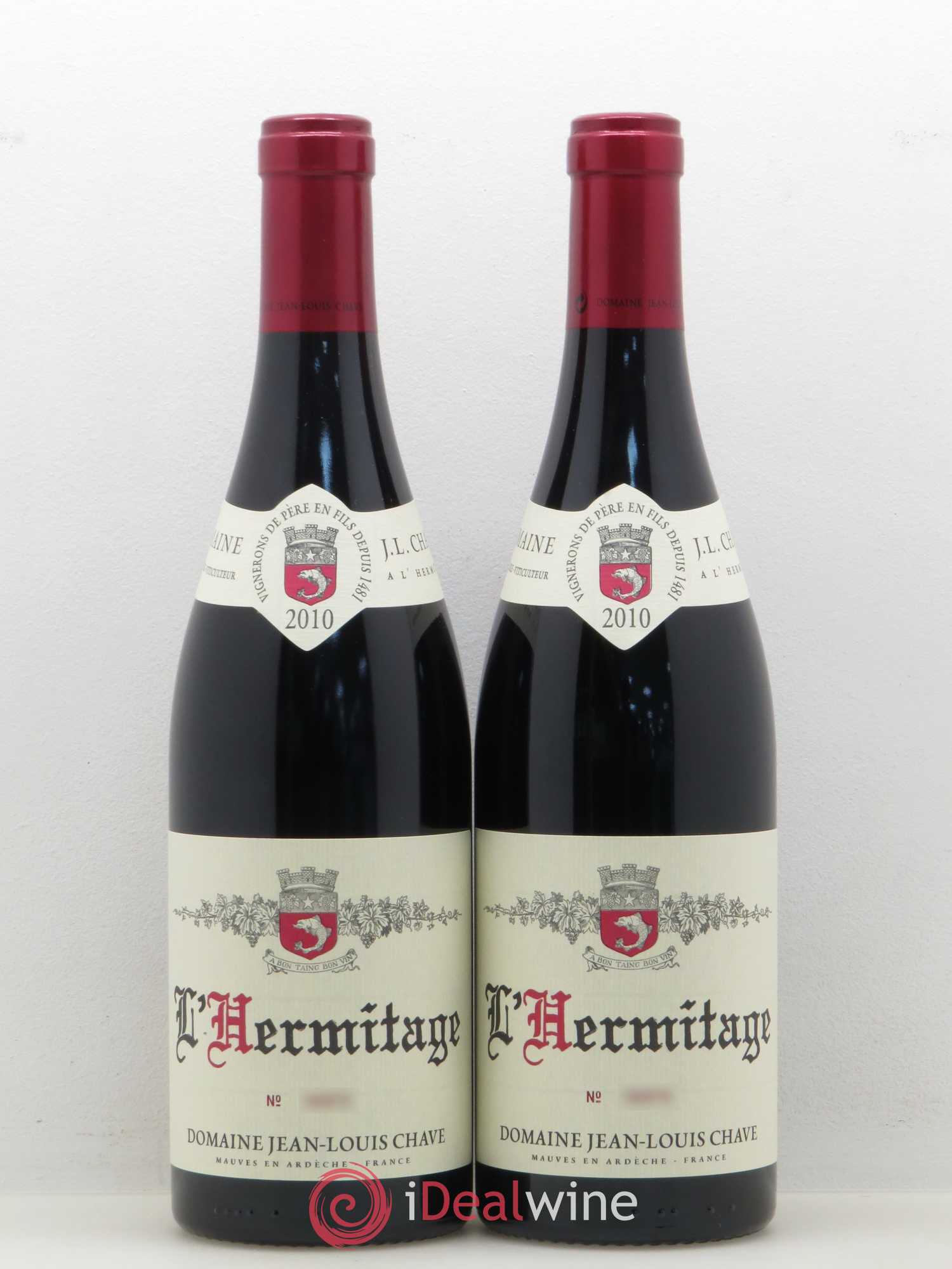 Hermitage Jean-Louis Chave 2010 - Lot de 2 bouteilles - 0