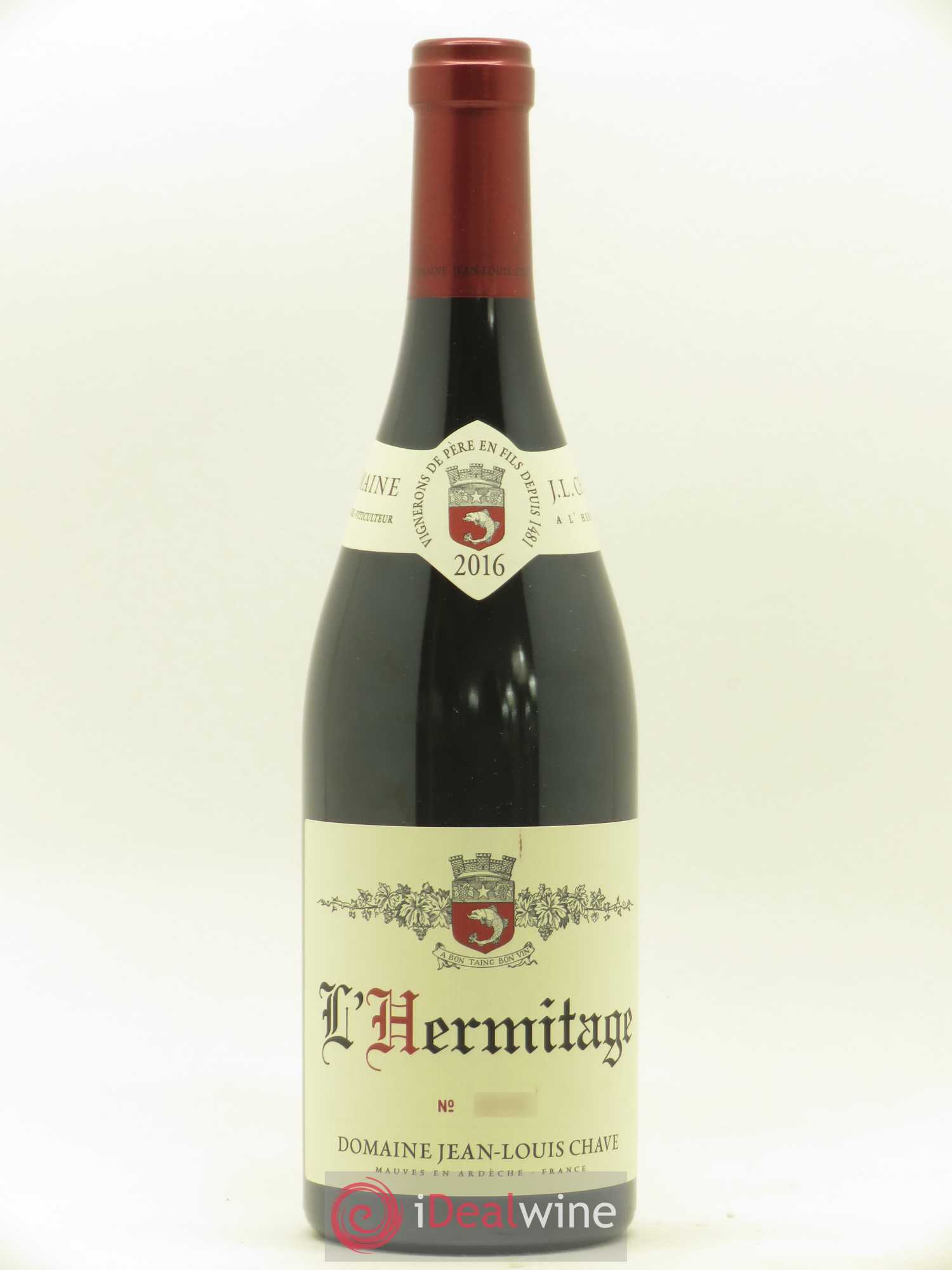 Hermitage Jean-Louis Chave 2016 - Lot de 1 bouteille - 0