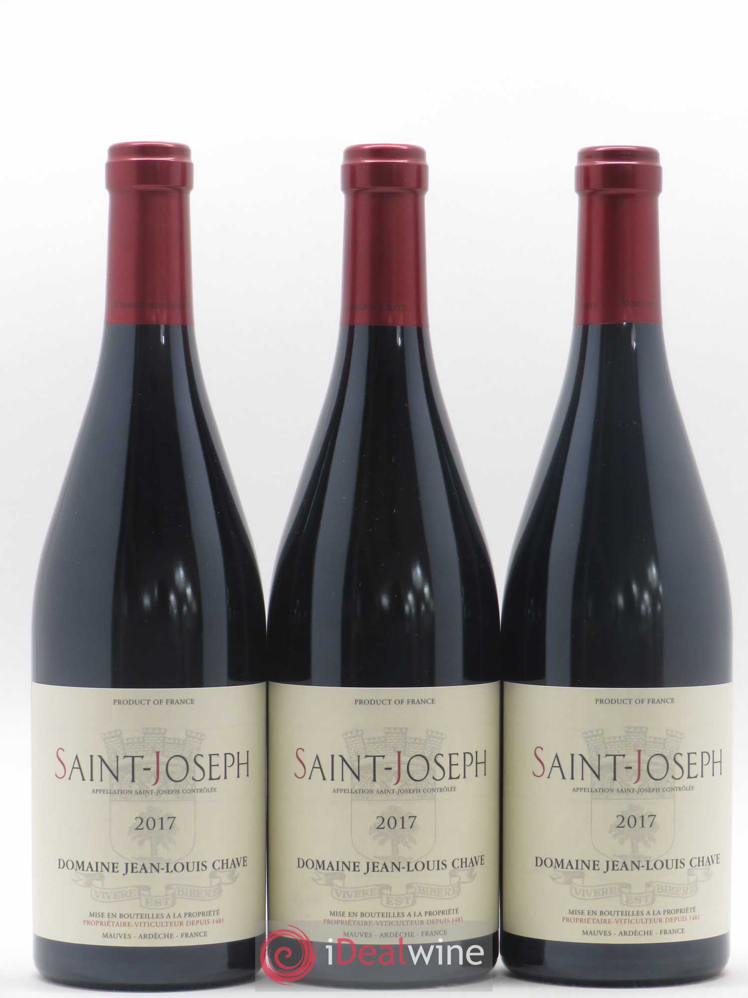 Saint-Joseph Jean-Louis Chave 2017 - Lot de 3 bouteilles - 0