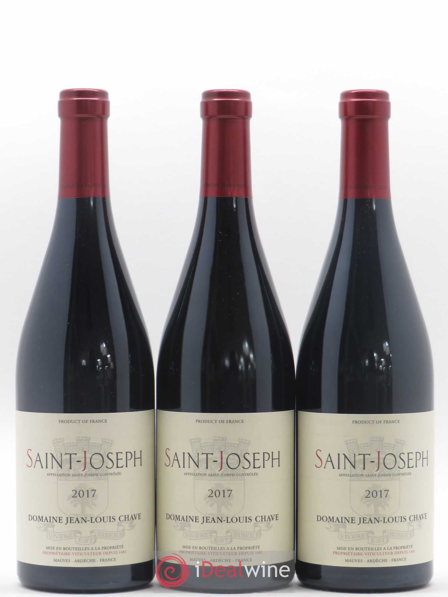 Saint-Joseph Jean-Louis Chave 2017 - Lot de 3 bouteilles - 0