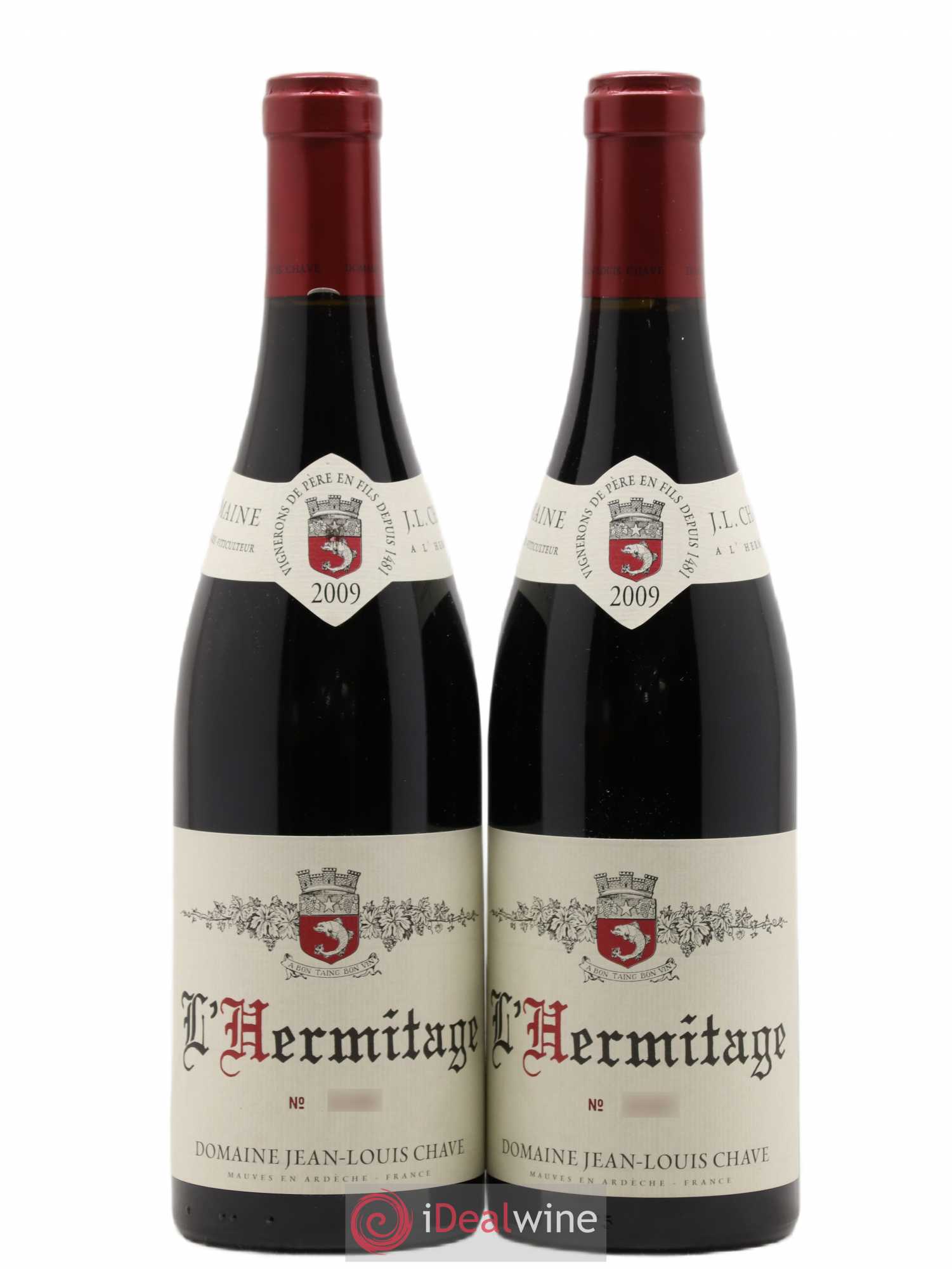 Hermitage Jean-Louis Chave 2009 - Lot de 2 bouteilles - 0