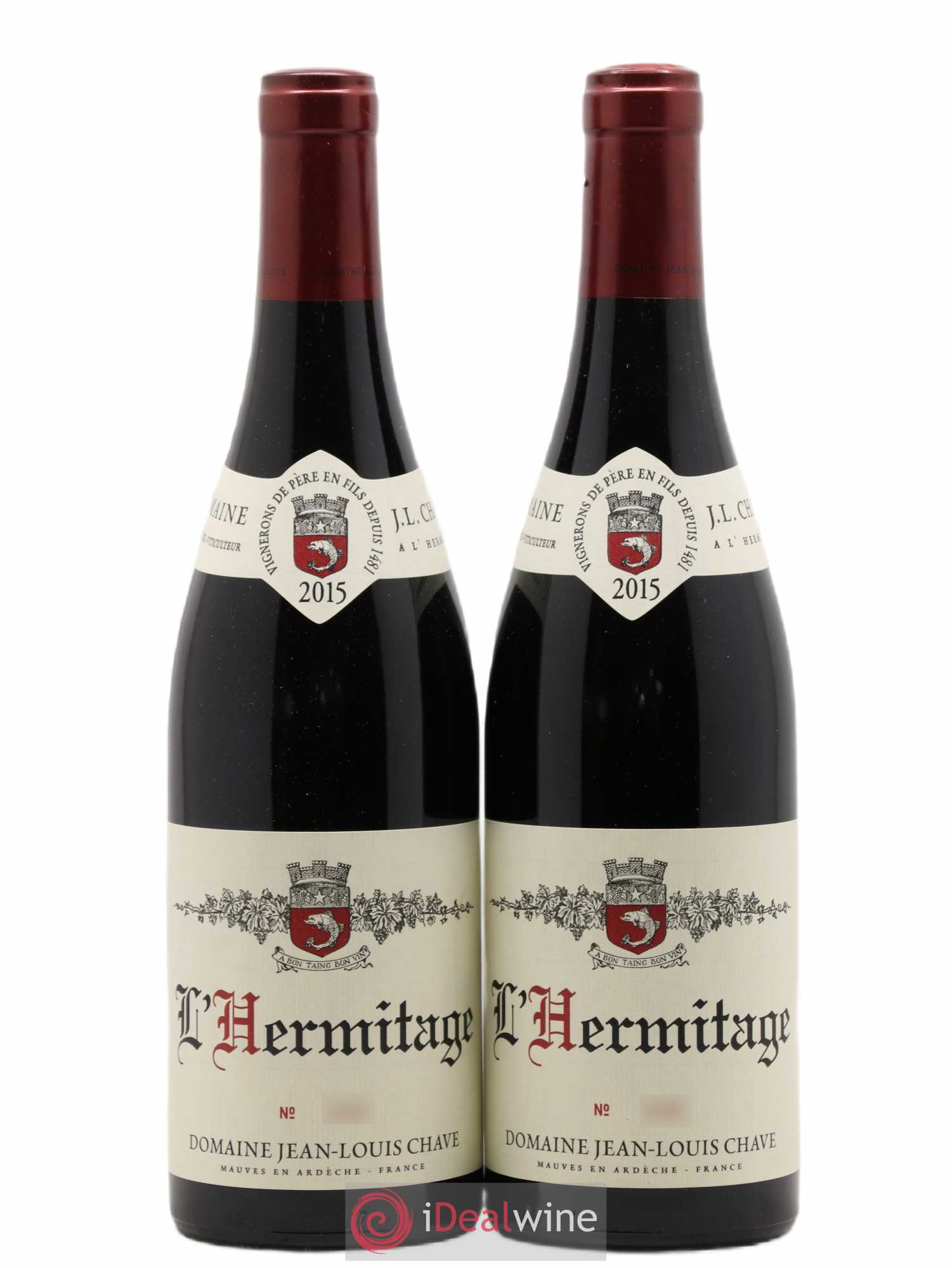 Hermitage Jean-Louis Chave 2015 - Lot de 2 bouteilles - 0