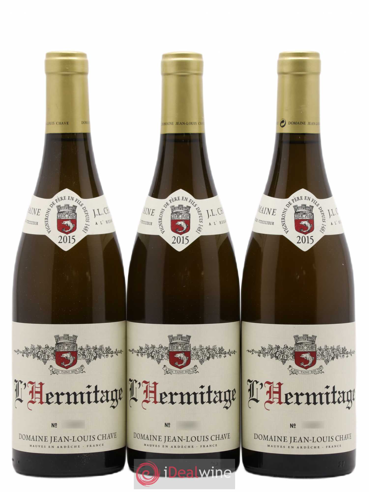 Hermitage Jean-Louis Chave 2015 - Lot de 3 bouteilles - 0