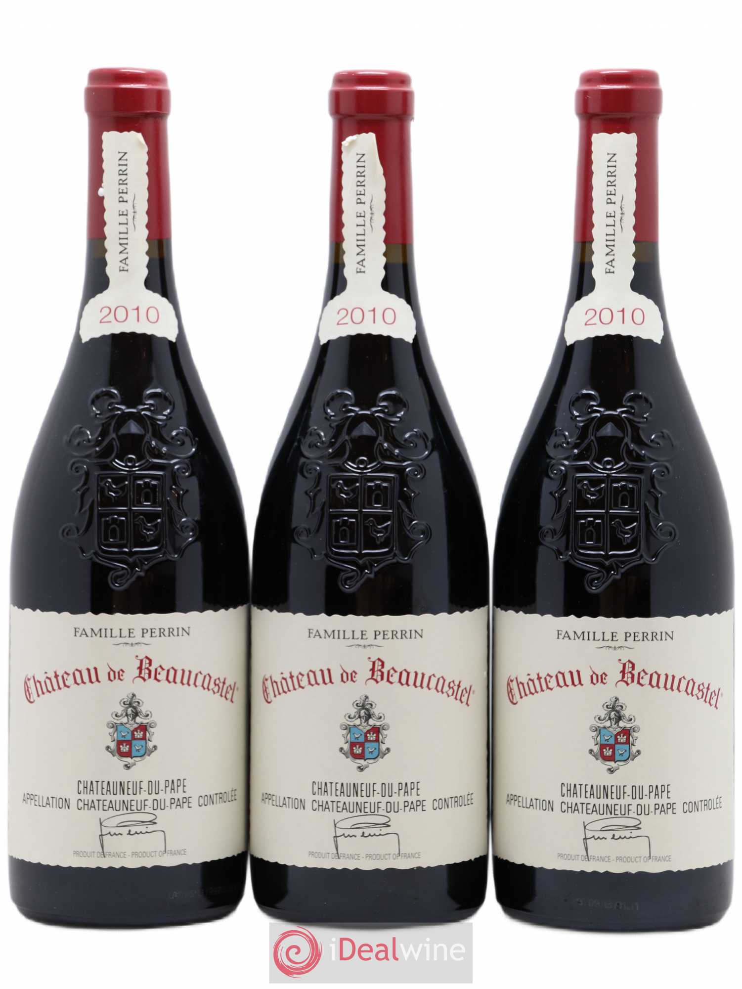 Châteauneuf-du-Pape Château de Beaucastel Famille Perrin 2010 - Lot de 3 bouteilles - 0