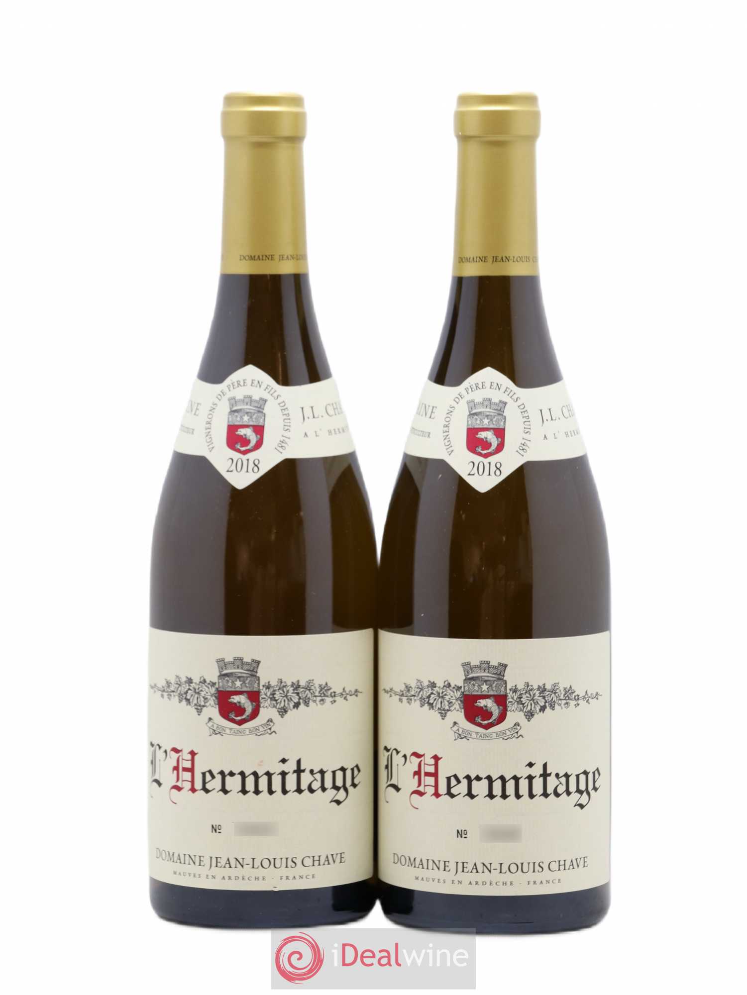 Hermitage Jean-Louis Chave 2018 - Lot de 2 bouteilles - 0