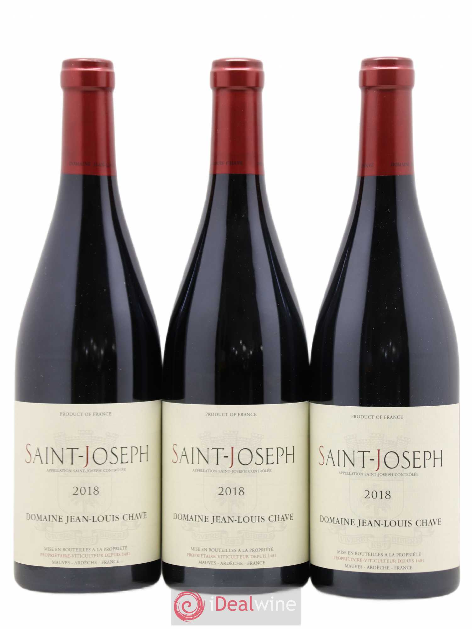 Saint-Joseph Jean-Louis Chave 2018 - Lot de 3 bouteilles - 0