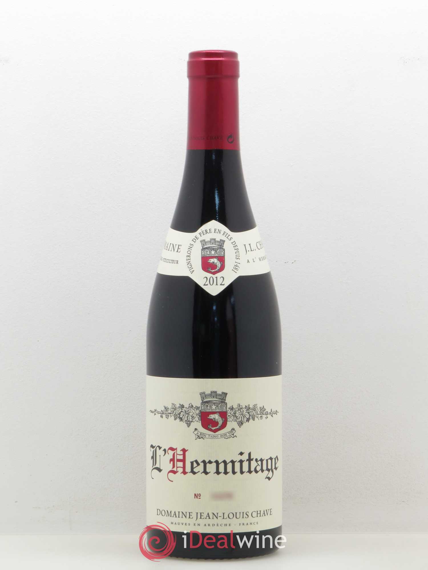 Hermitage Jean-Louis Chave 2012 - Lot de 1 bouteille - 0