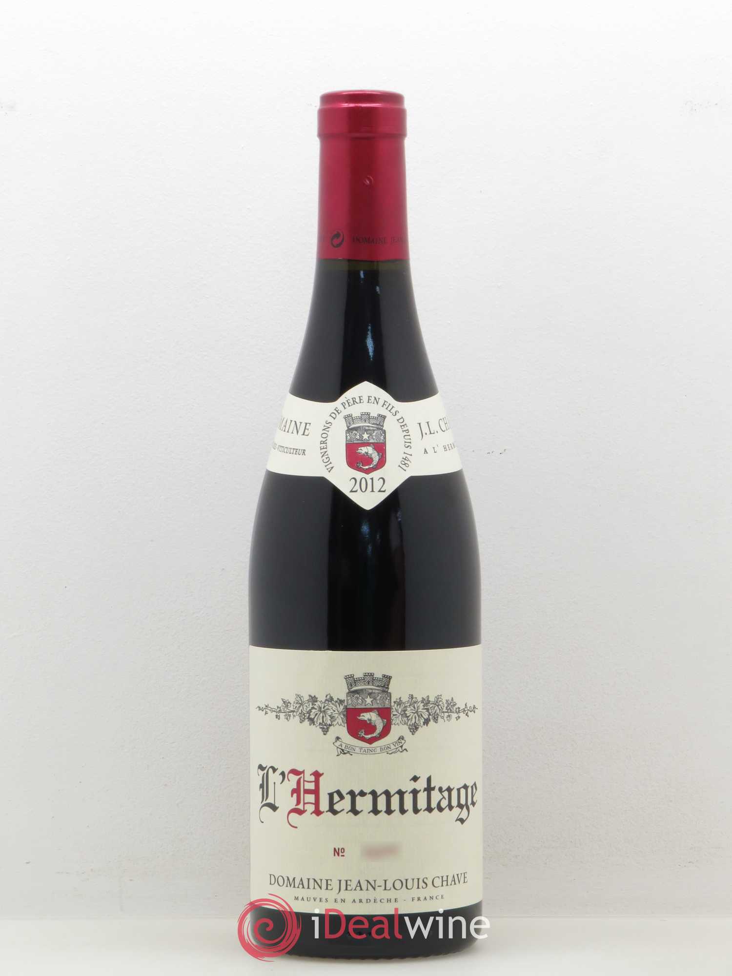 Hermitage Jean-Louis Chave 2012 - Lot de 1 bouteille - 0