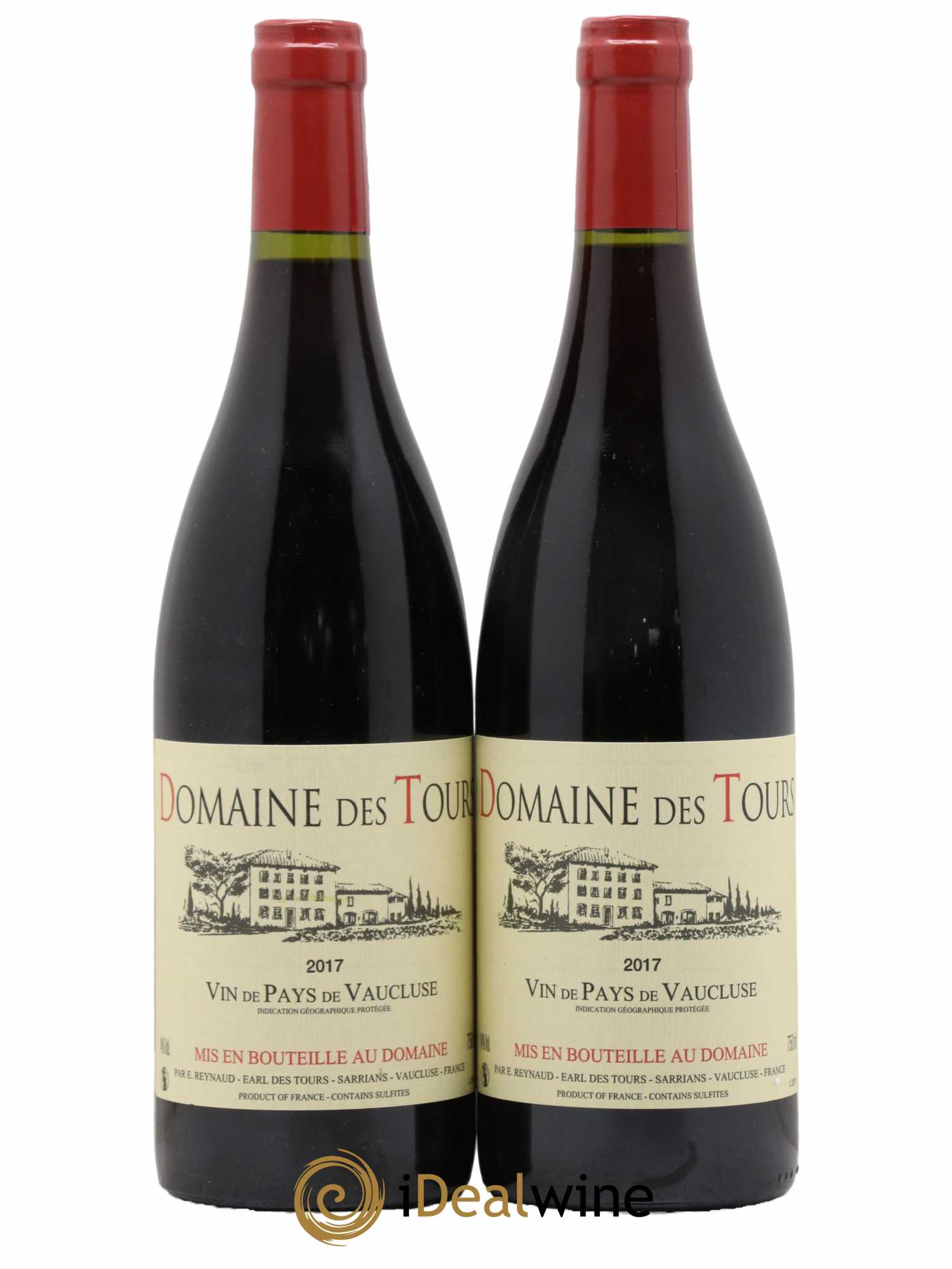 Vaucluse (Vin de Pays de Vaucluse) Domaine des Tours Emmanuel Reynaud 2017 - Lot de 2 bouteilles - 0