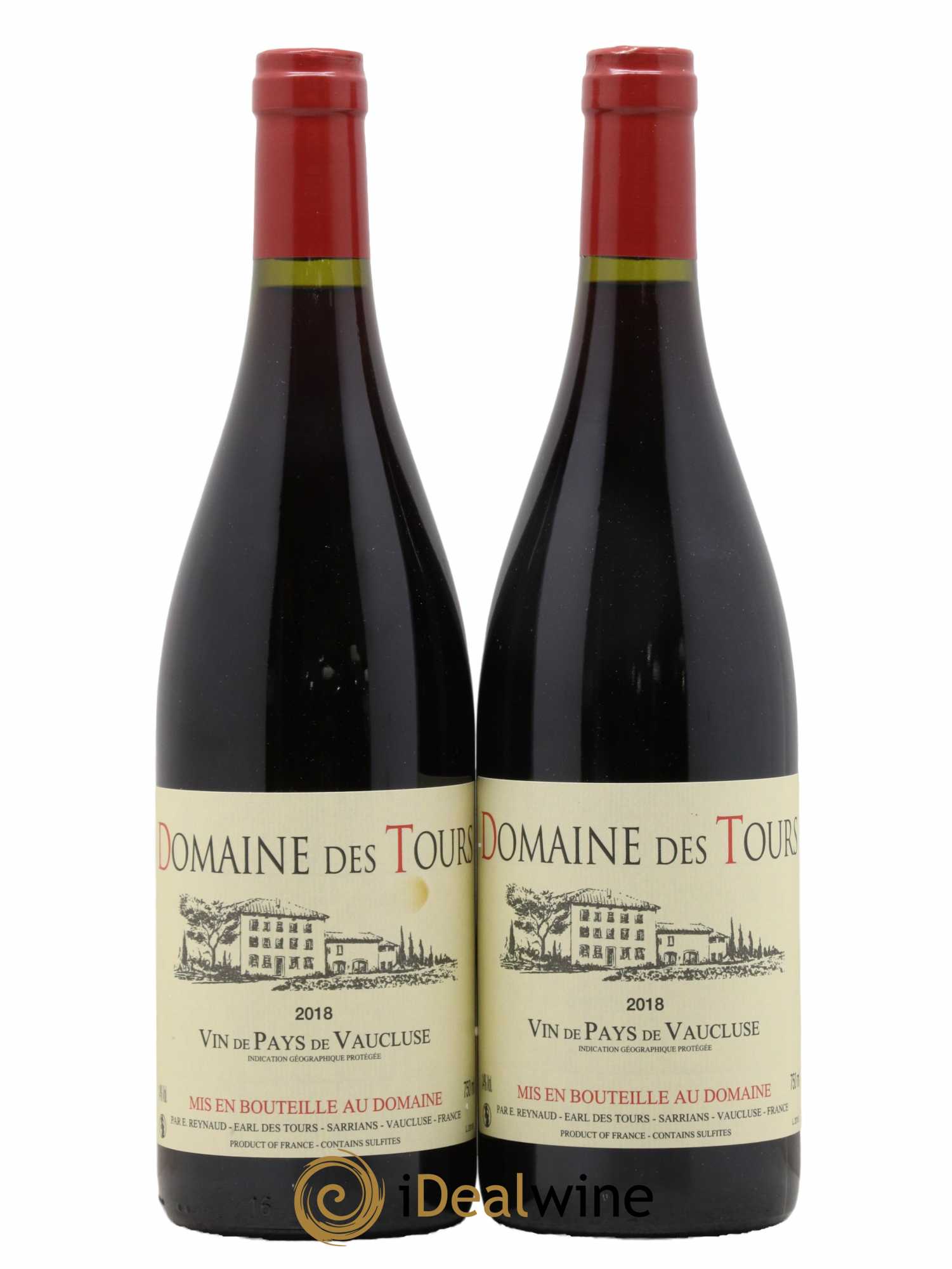 Vaucluse (Vin de Pays de Vaucluse) Domaine des Tours Emmanuel Reynaud 2018 - Lot de 2 bouteilles - 0