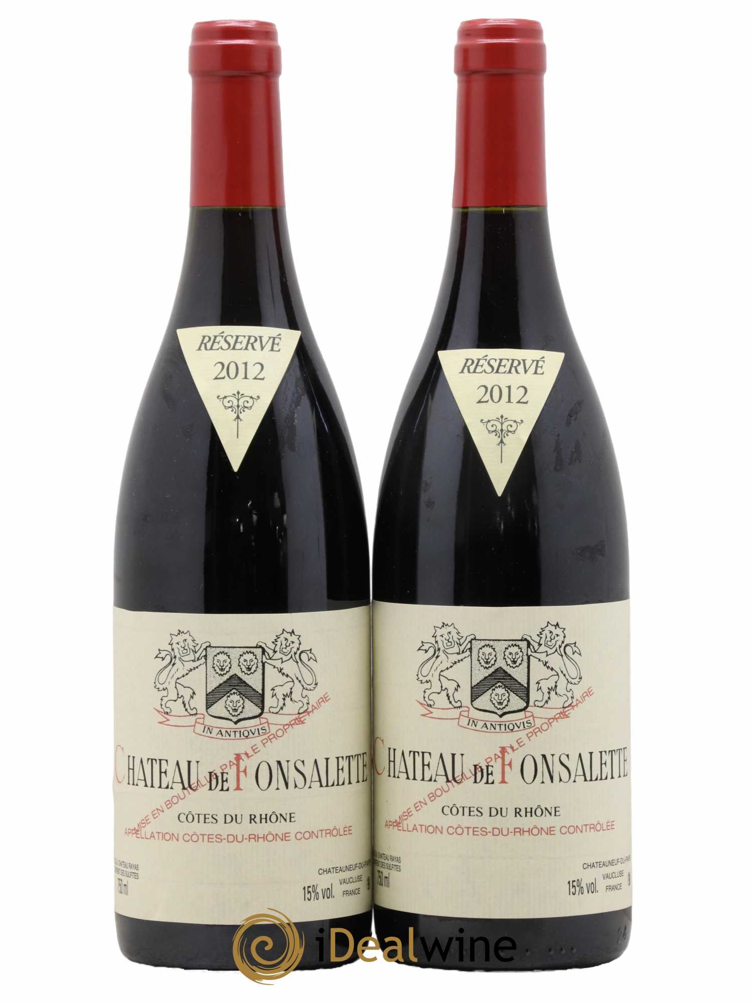 Côtes-du-Rhône Château de Fonsalette Emmanuel Reynaud 2012 - Lot de 2 bouteilles - 0
