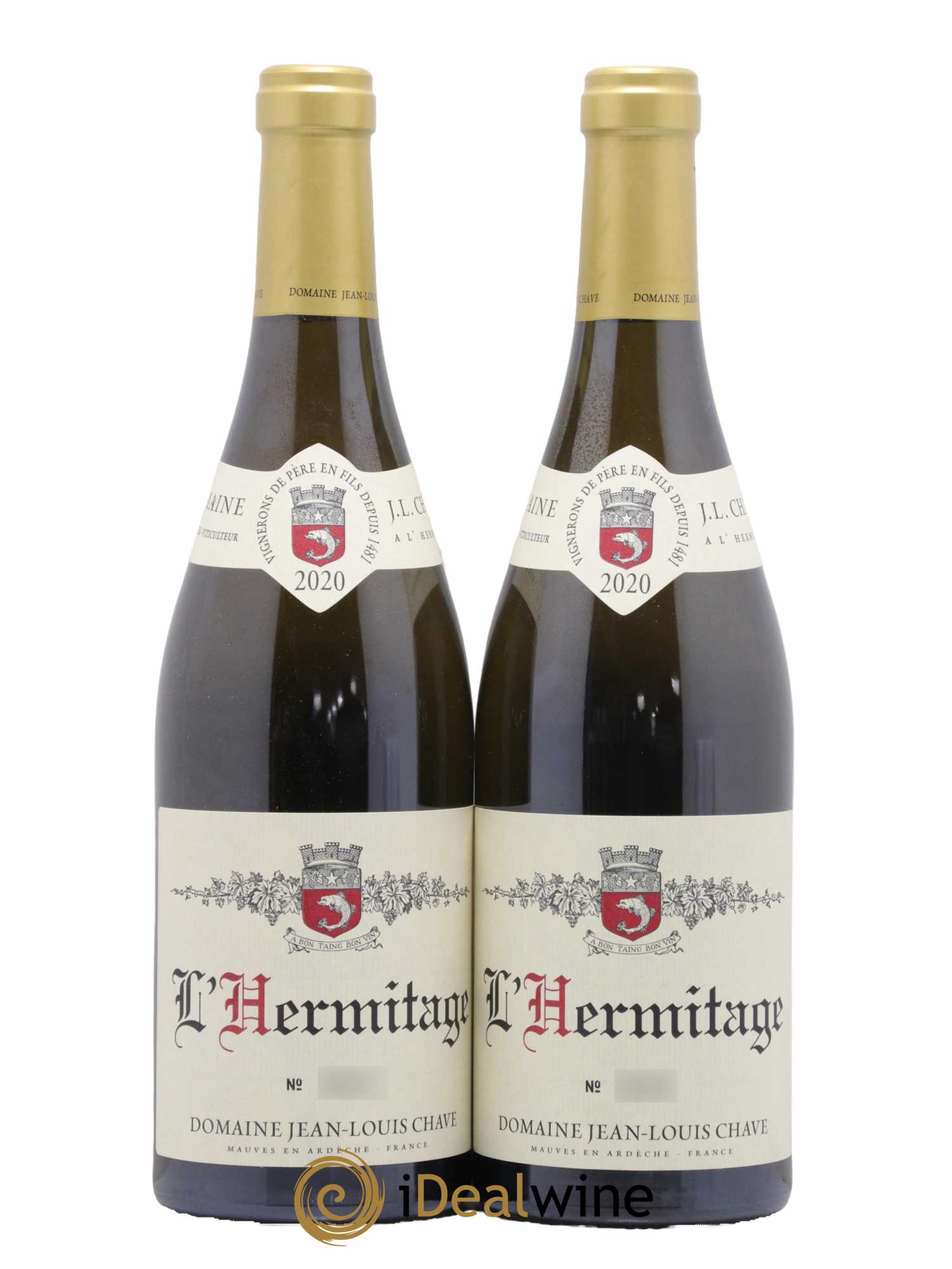 Hermitage Jean-Louis Chave 2020 - Lot de 2 bouteilles - 0