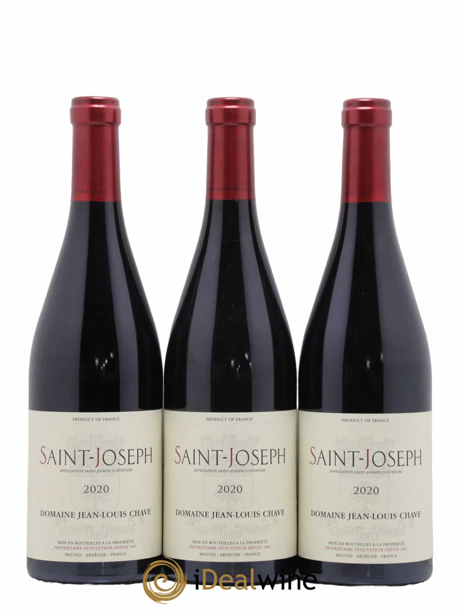 Saint-Joseph Jean-Louis Chave 2020 - Lot de 3 bouteilles - 0