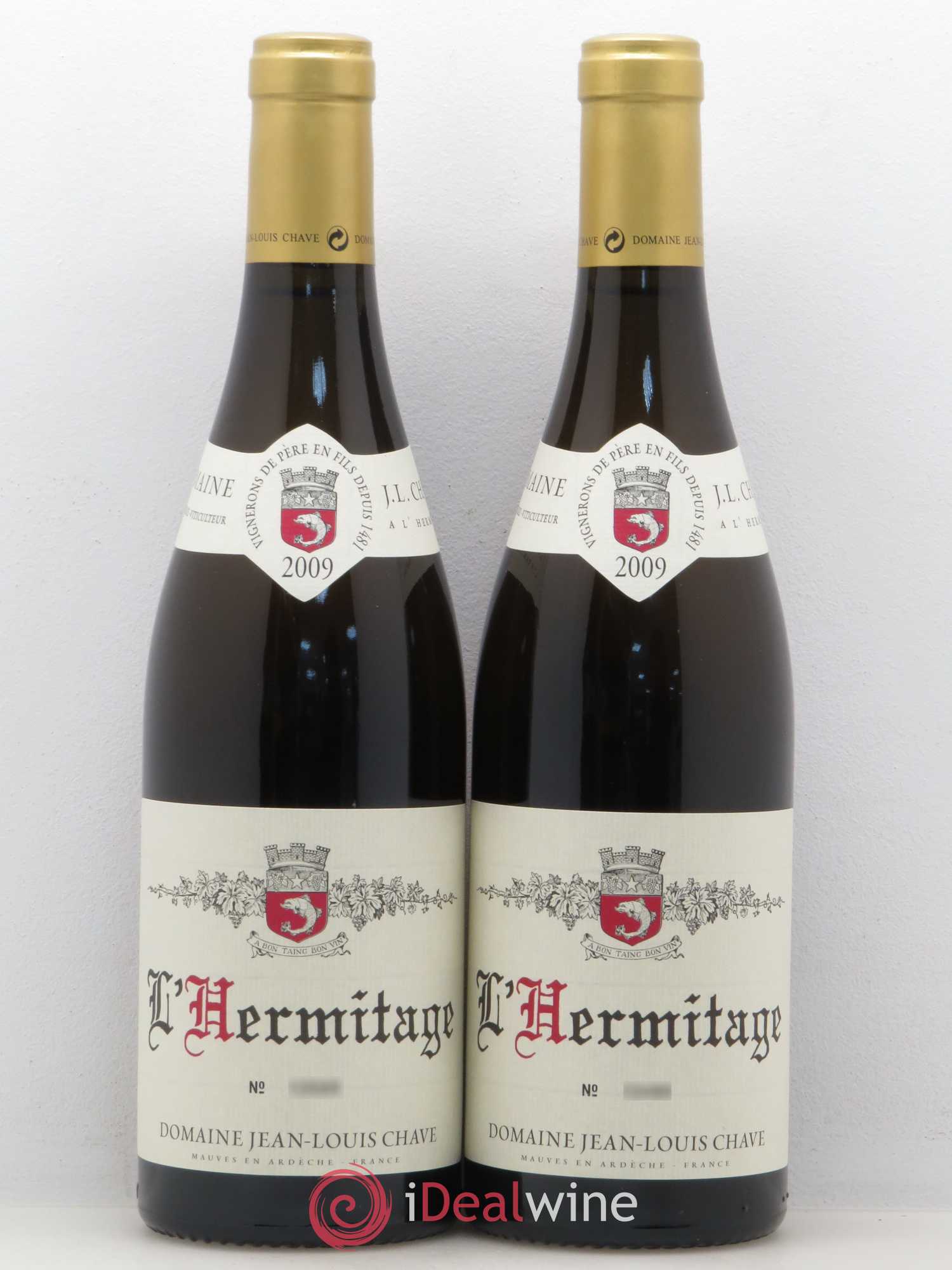 Hermitage Jean-Louis Chave 2009 - Lot de 2 bouteilles - 0