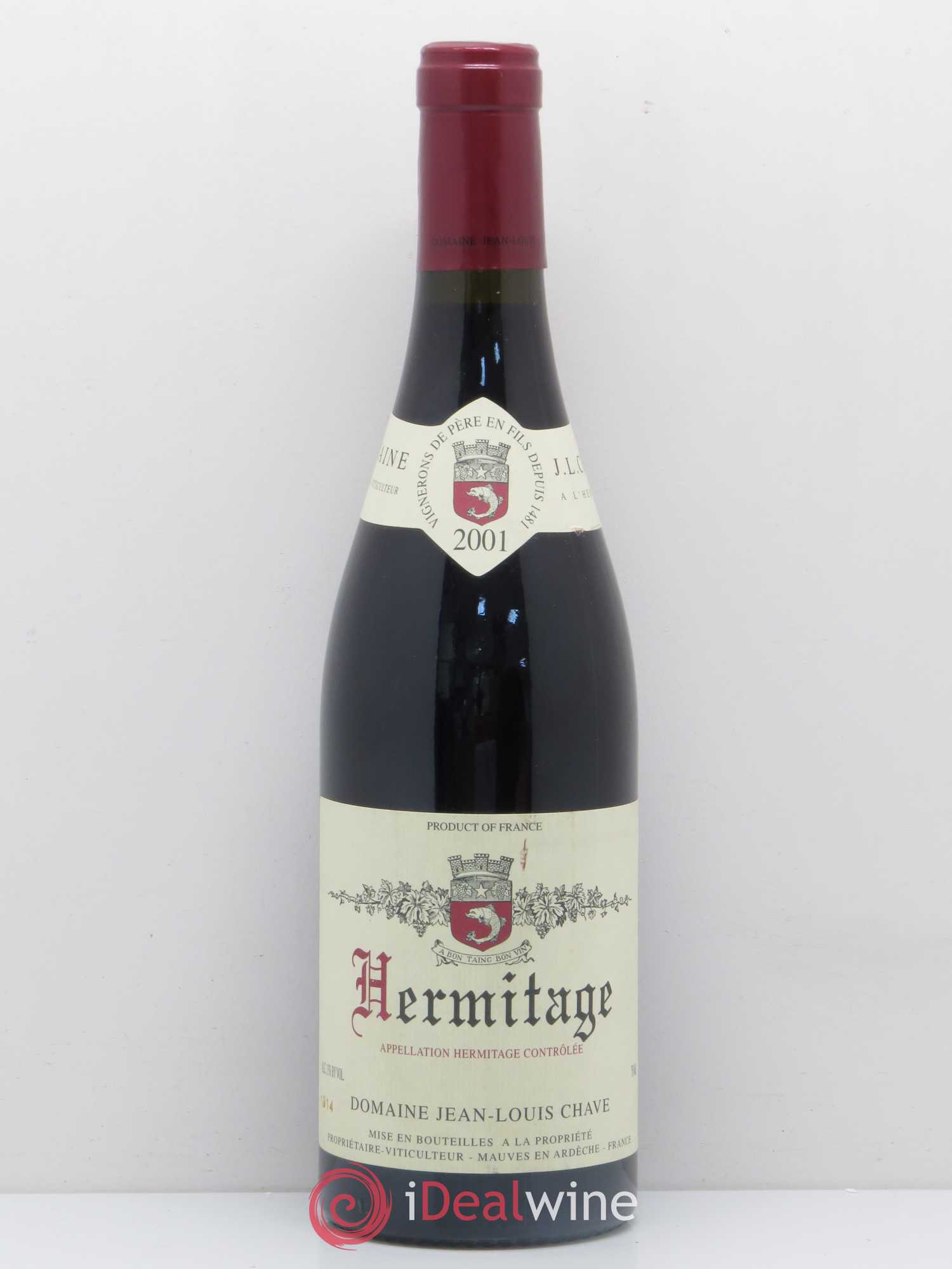 Hermitage Jean-Louis Chave 2001 - Lot de 1 bouteille - 0