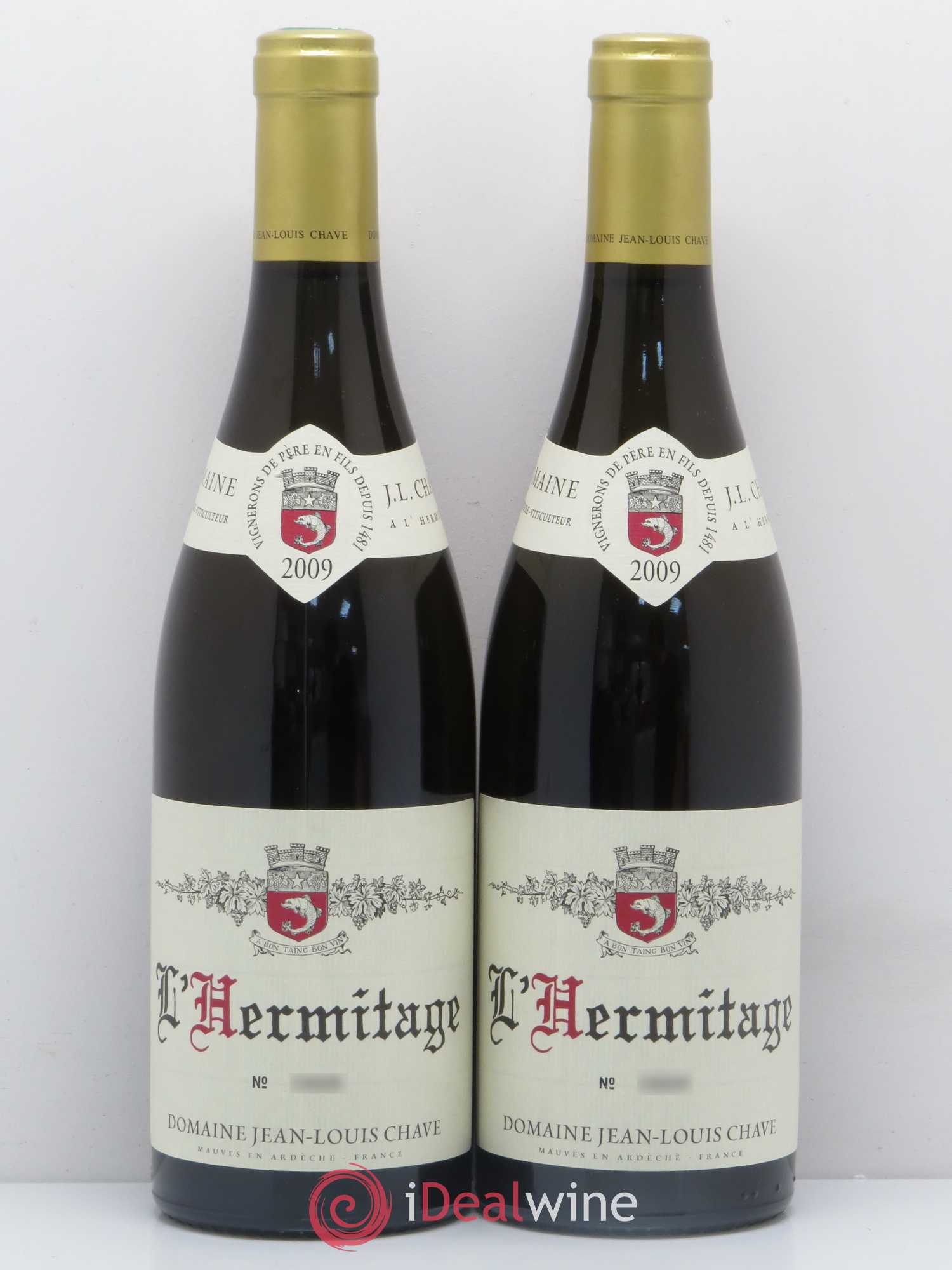 Hermitage Jean-Louis Chave 2009 - Lot de 2 bouteilles - 0