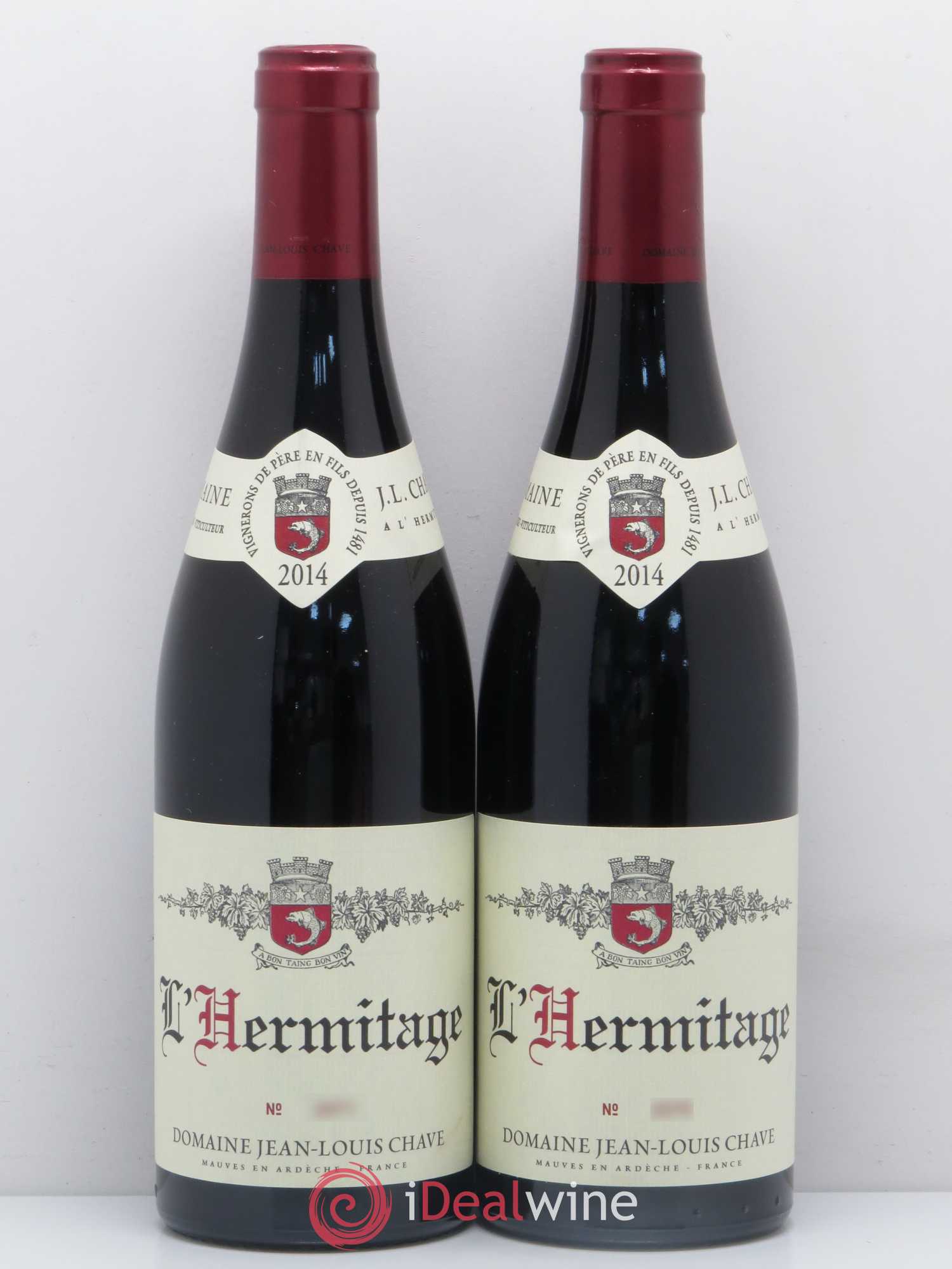 Hermitage Jean-Louis Chave 2014 - Lot de 2 bouteilles - 0