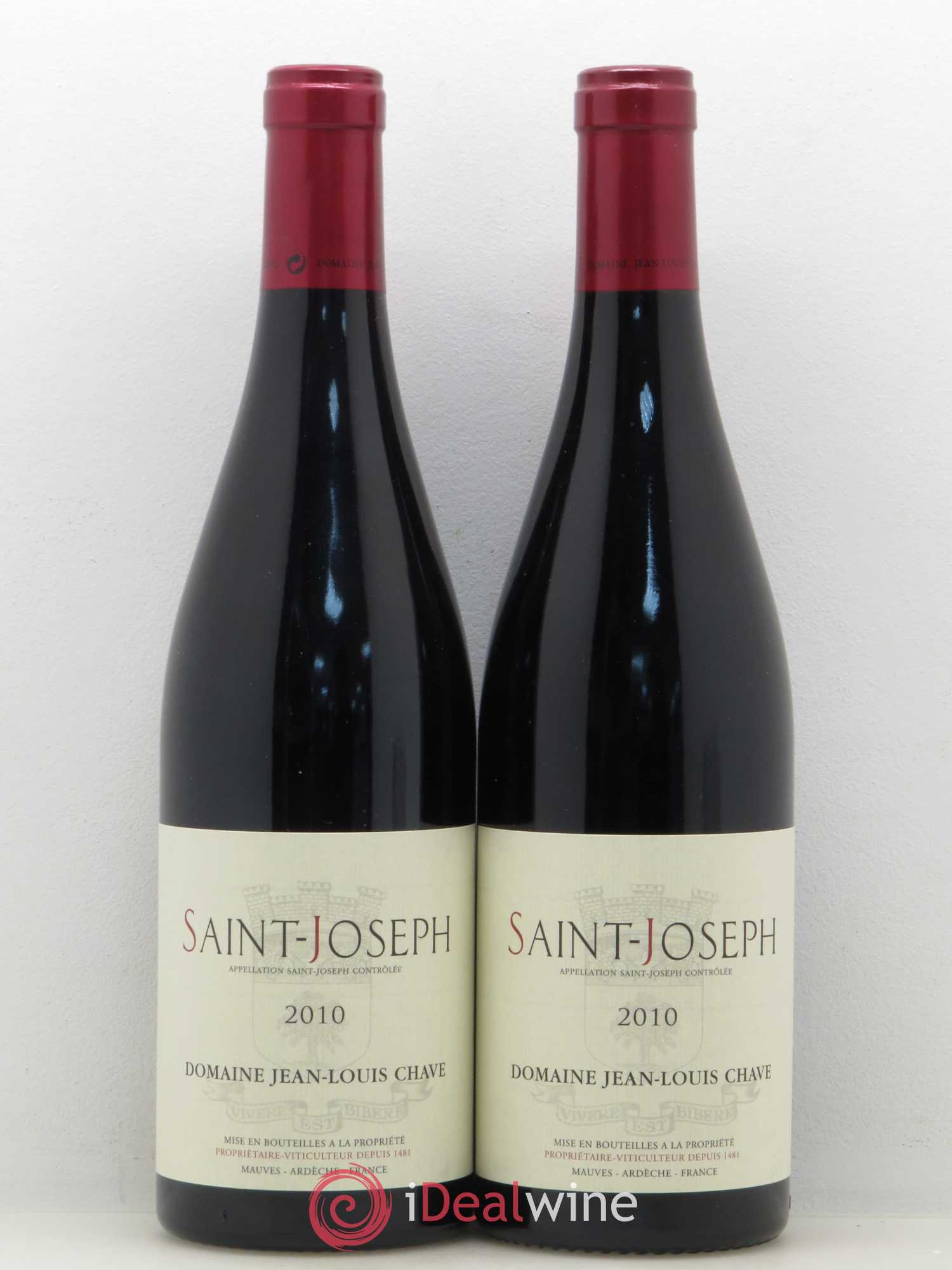 Saint-Joseph Jean-Louis Chave 2010 - Lot de 2 bouteilles - 0