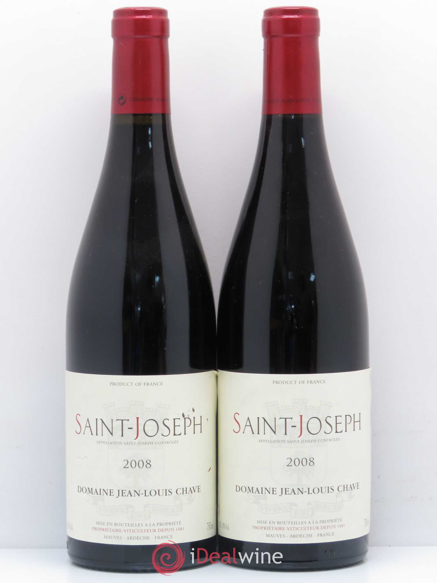 Saint-Joseph Jean-Louis Chave 2008 - Lot de 2 bouteilles - 0