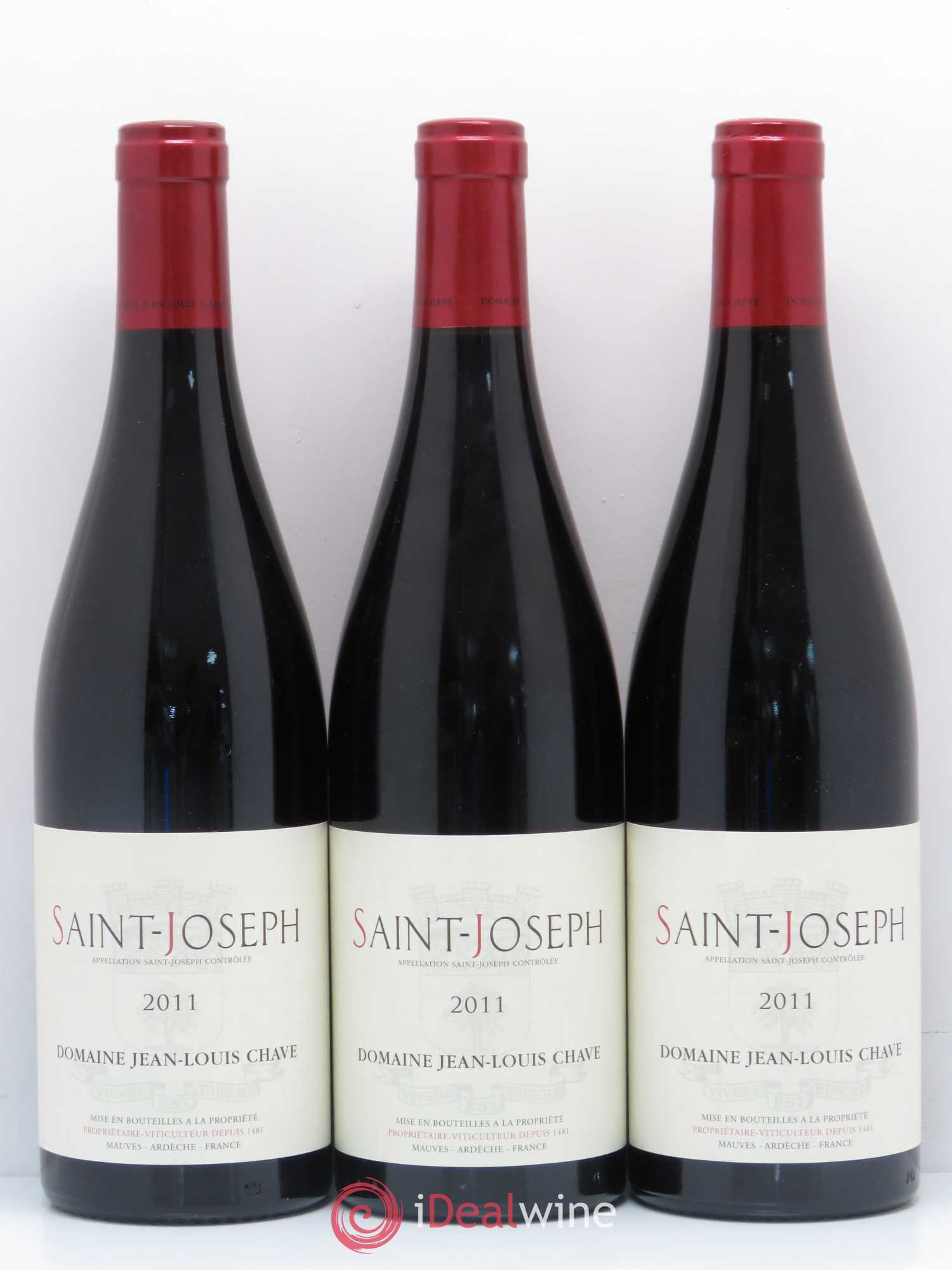 Saint-Joseph Jean-Louis Chave 2011 - Lot de 3 bouteilles - 0