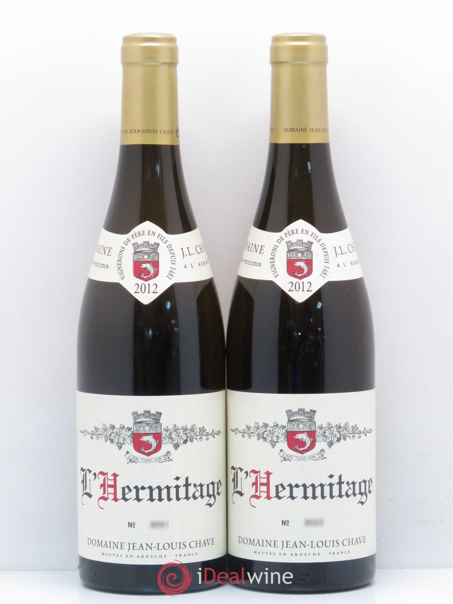 Hermitage Jean-Louis Chave 2012 - Lot de 2 bouteilles - 0