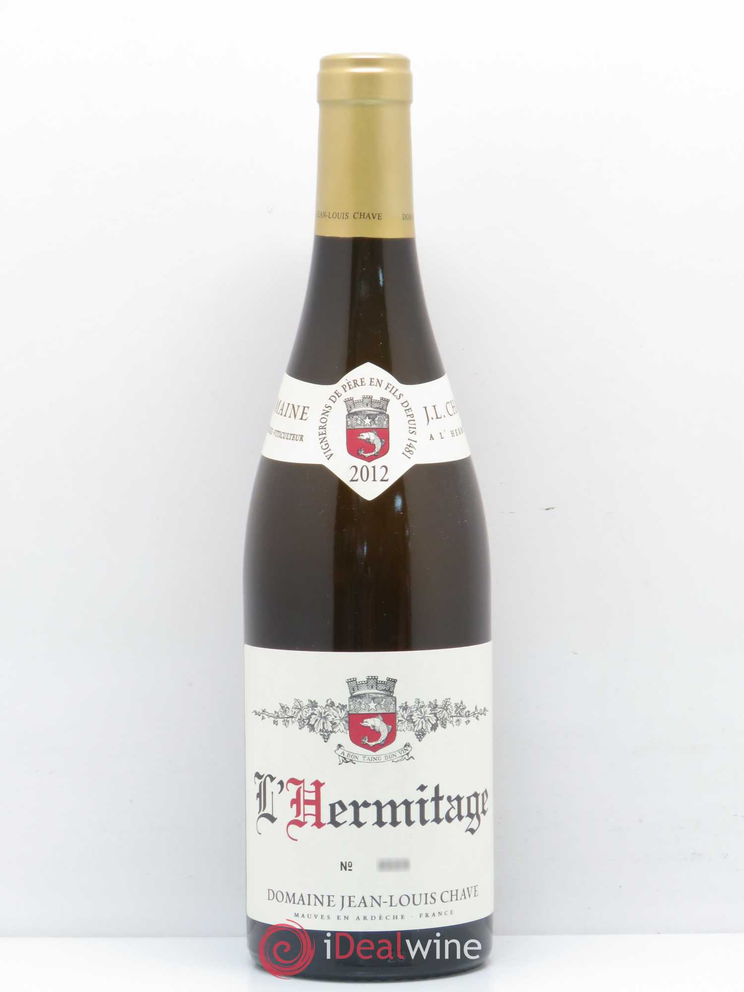 Hermitage Jean-Louis Chave 2012 - Lot de 1 bouteille - 0