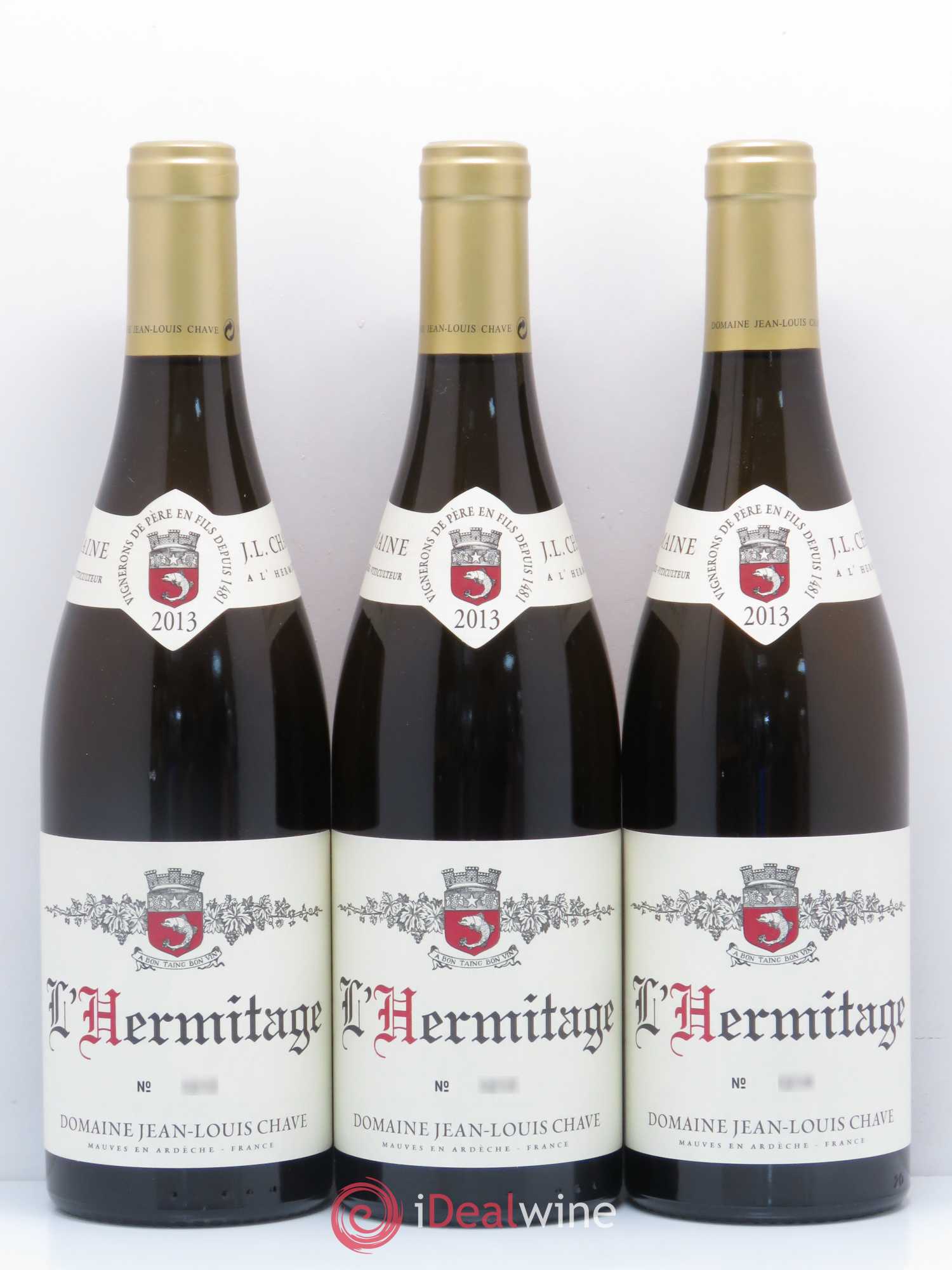 Hermitage Jean-Louis Chave 2013 - Lot de 3 bouteilles - 0