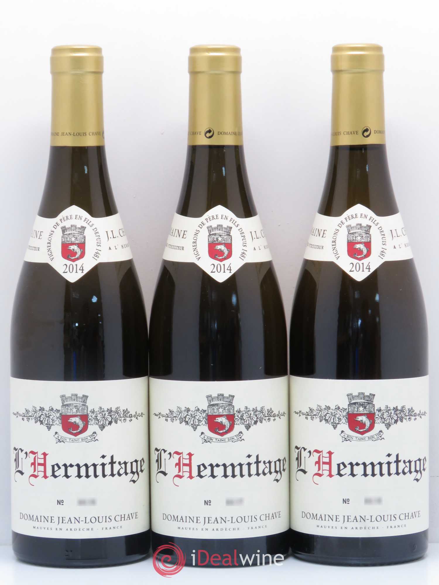 Hermitage Jean-Louis Chave 2014 - Lot de 3 bouteilles - 0
